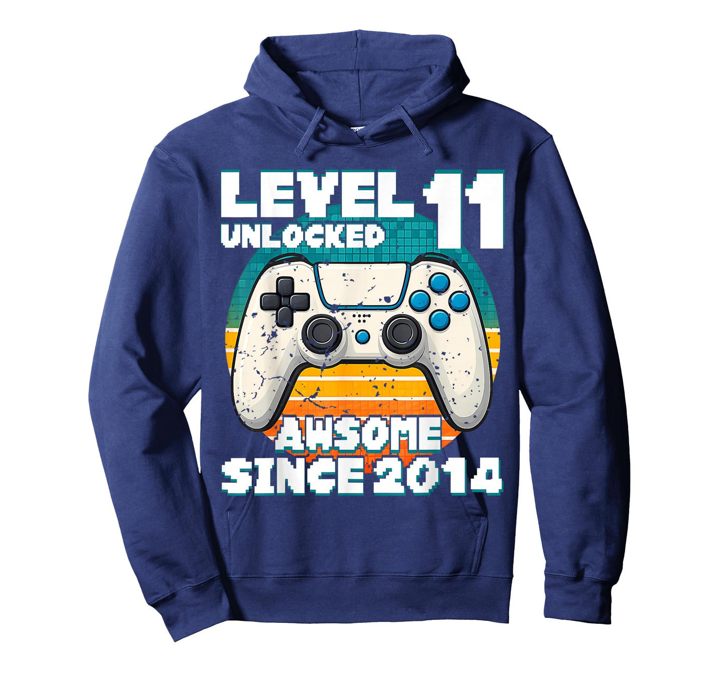 Level 11 Unlocked Awesome Since 2014 Gaming 11th Birthday T-Shirt