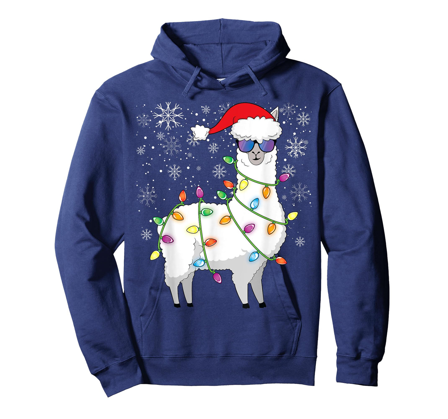 Christmas Llama Funny Christmas Alpaca Santa Llama T-Shirt