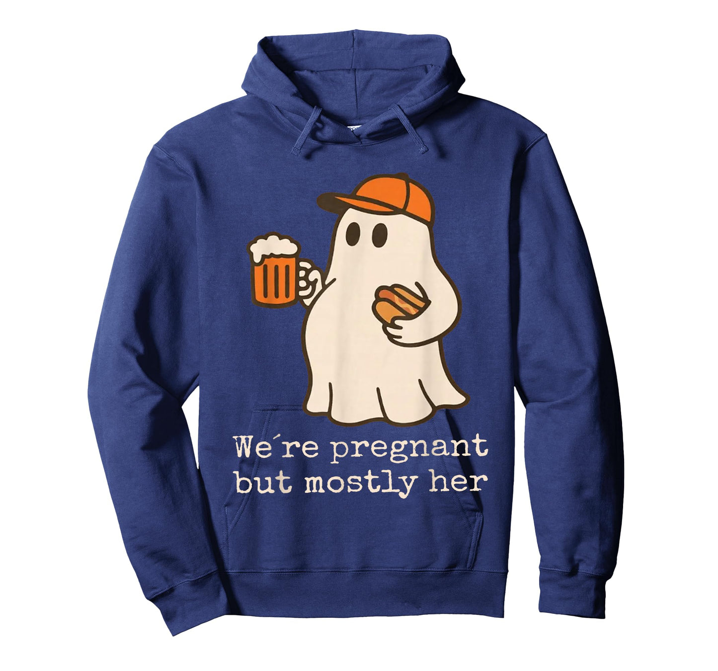 We're Pregnant But Mostly Her Ghost Halloween Couple T-Shirt