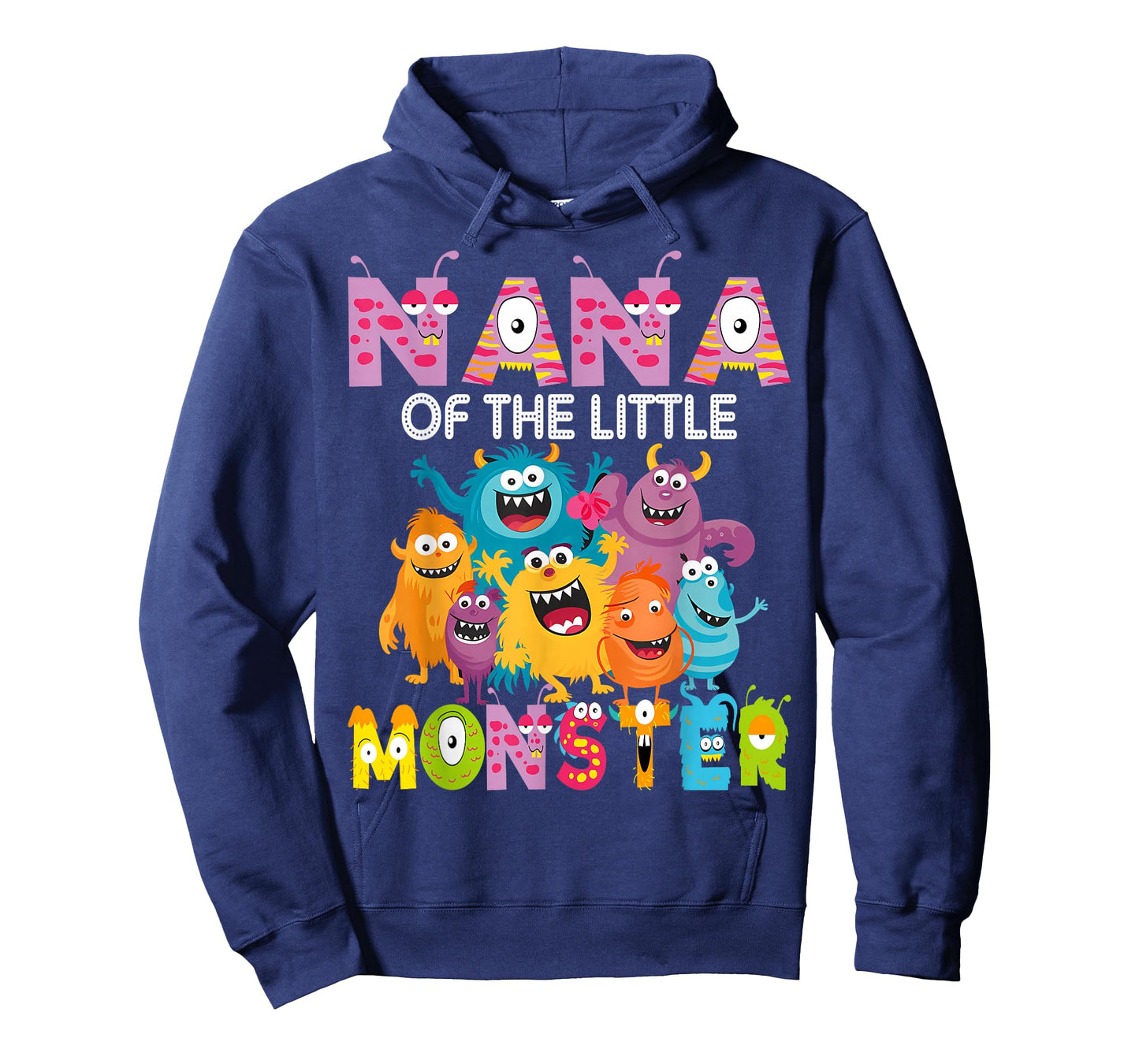 Nana of The Little Monster 1St Birthday Boy Party T-Shirt