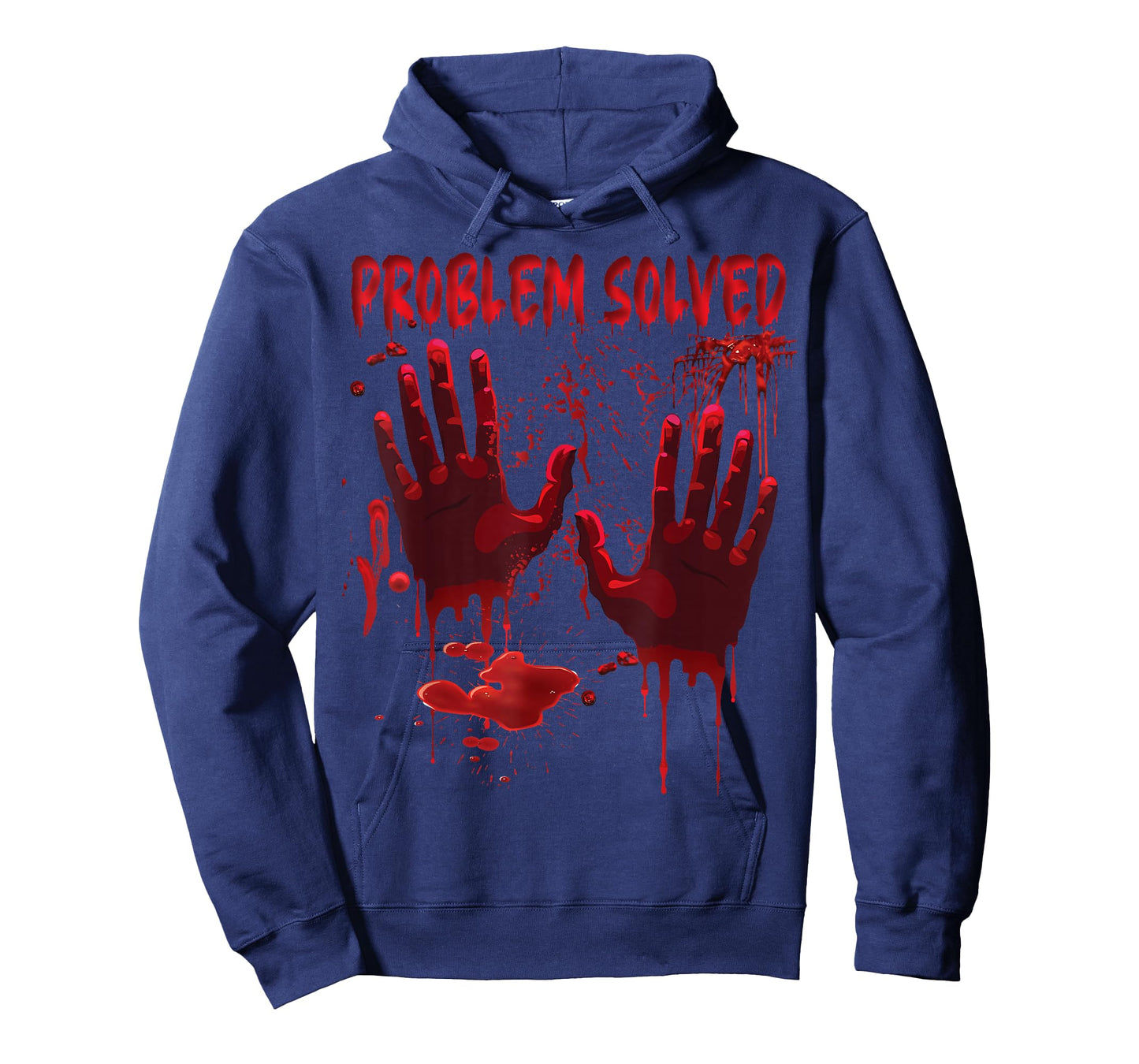 Bloody Hands Costume Men Problem Solved Blood Splatter T-Shirt