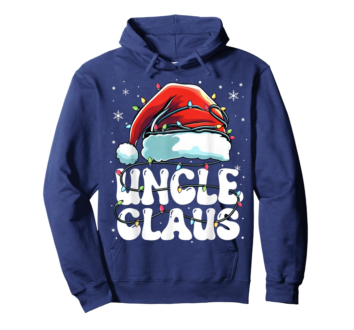 Groovy Uncle Claus Christmas Lights Funny Family Xmas Pajama T-Shirt