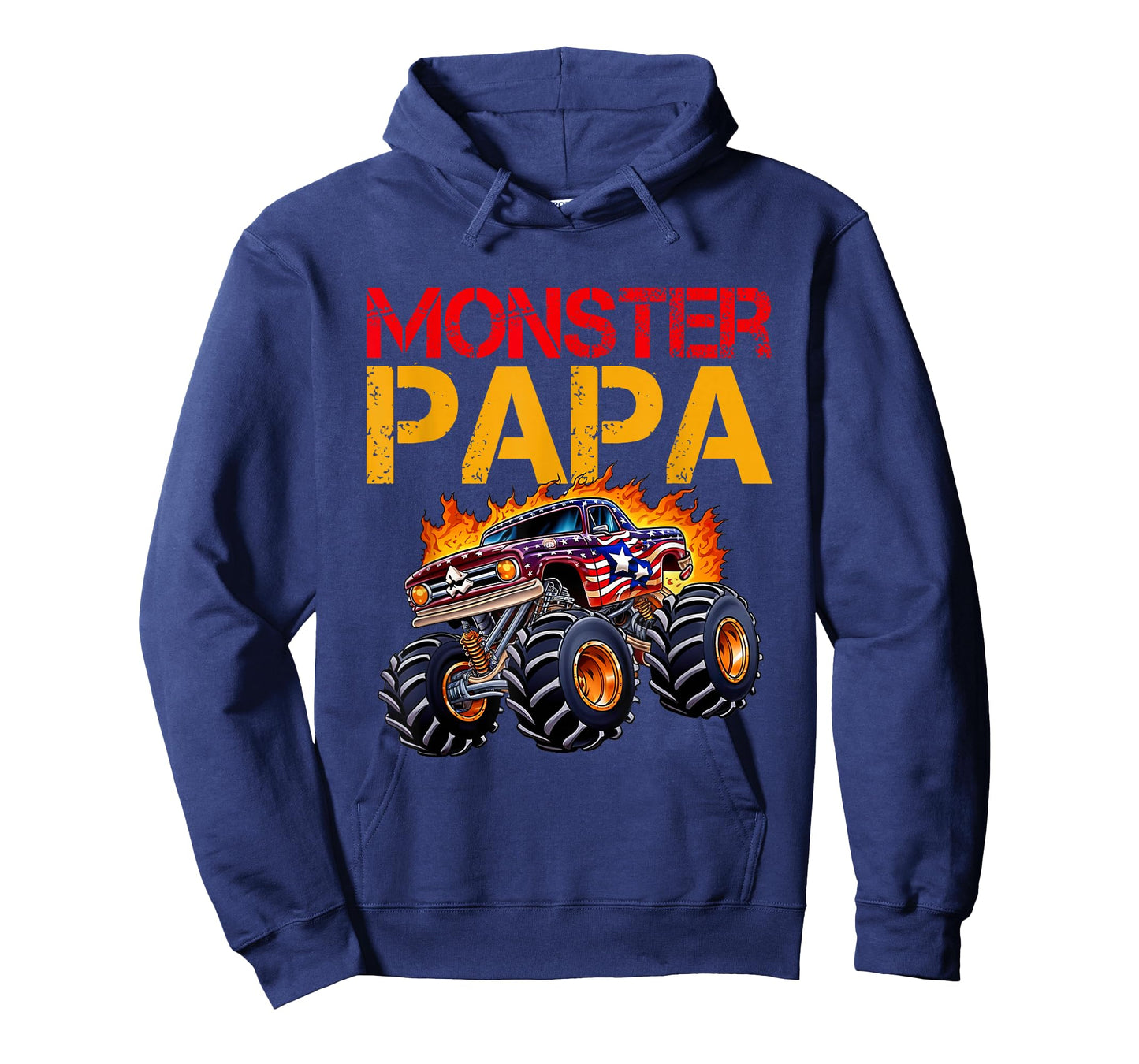Monster Truck Papa Father's Day Dad Men T-Shirt