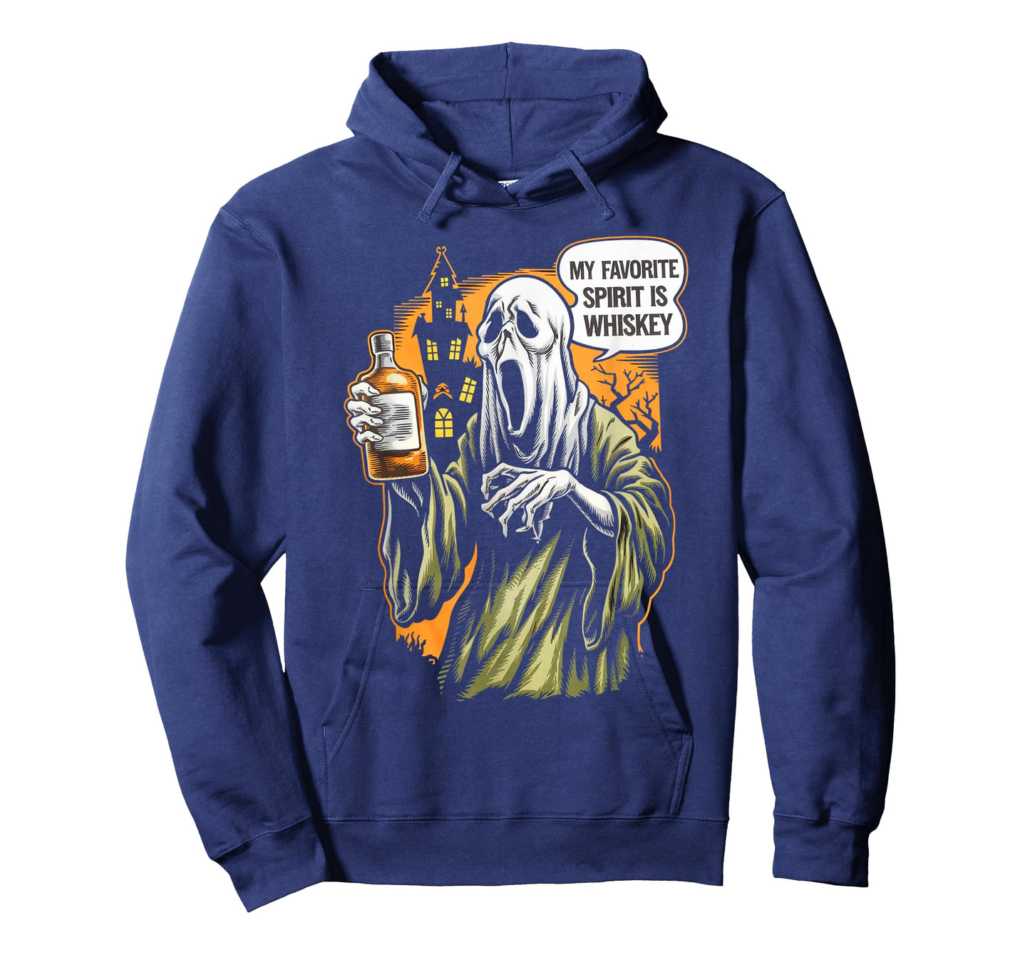 My Favorite Spirit Is Whiskey Ghost Halloween Whiskey T-Shirt