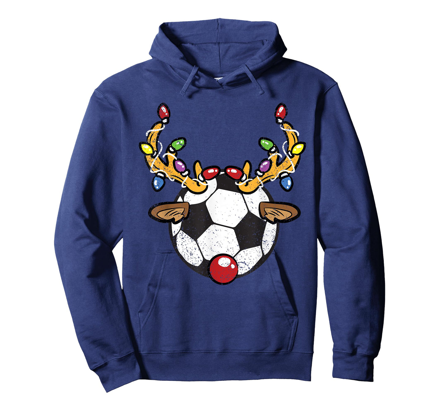 Soccer Ball Reindeer Christmas Pajama X-Mas Lights Sport T-Shirt