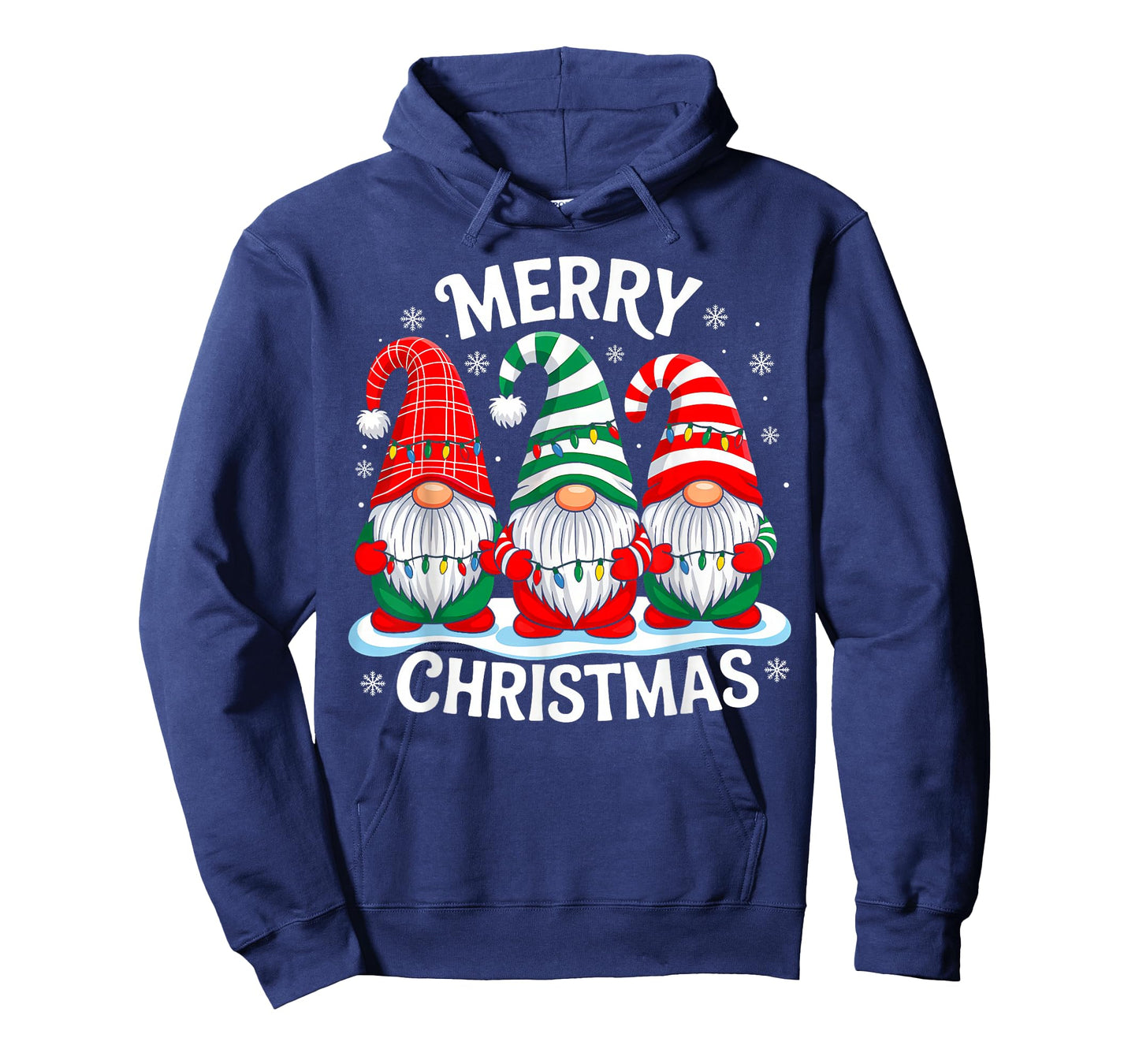 Cute Gnomes Merry Christmas Light Family Gnome Xmas Matching T-Shirt