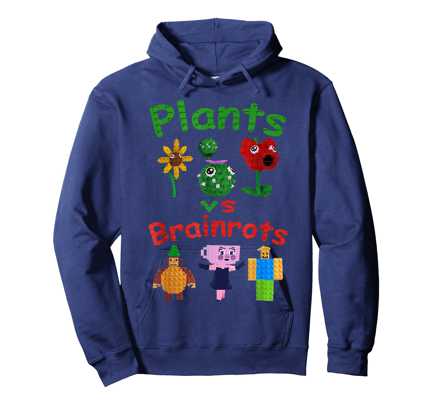 Plants Vs Brainrots Funny Gamer Kids Boys Girls T-Shirt