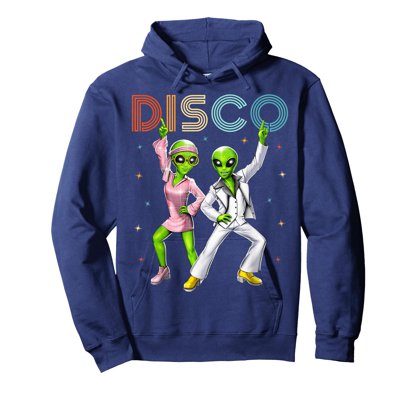 Disco Music Dancing Aliens Retro Dance Party 70s Vintage T-Shirt