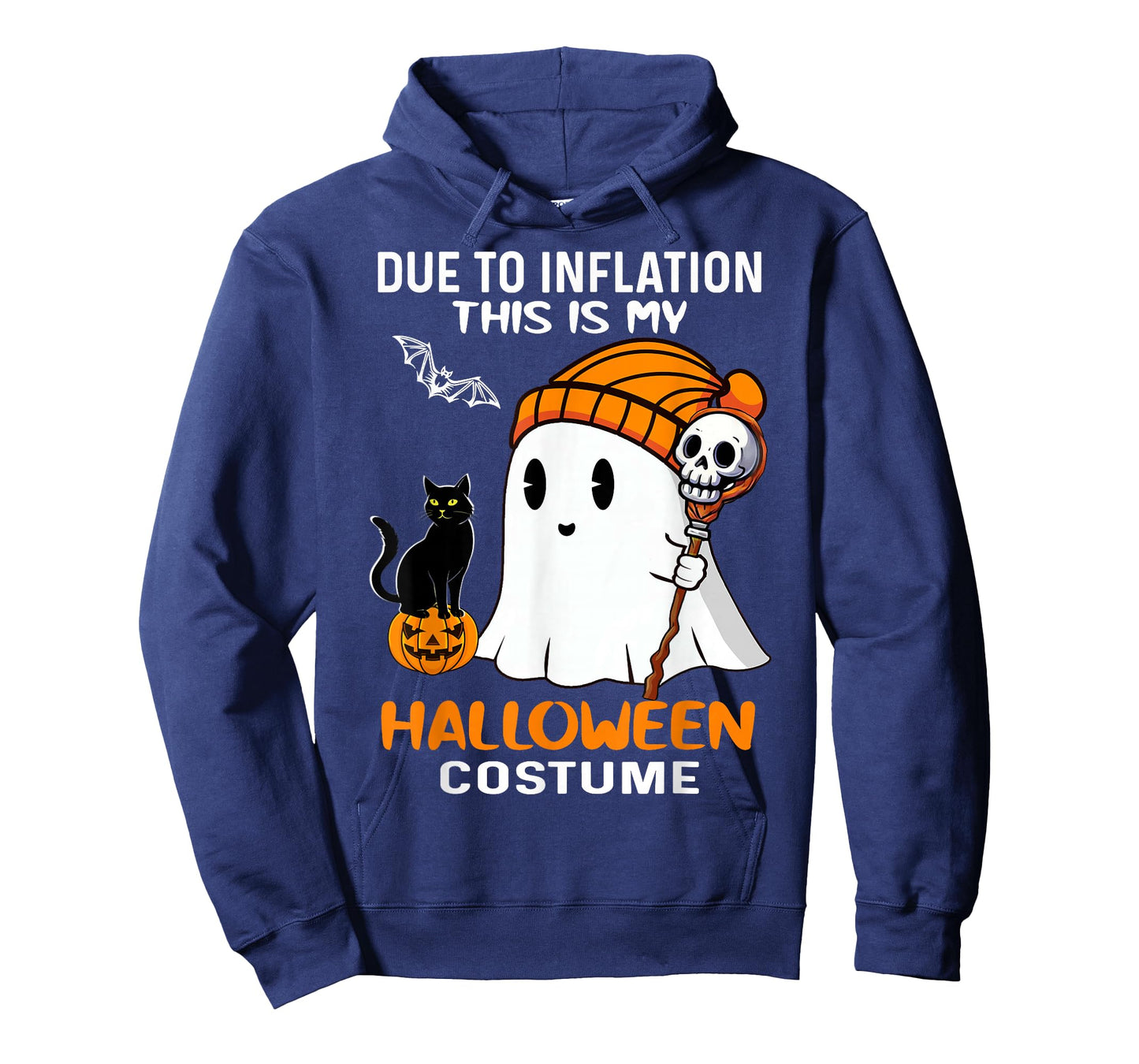 Due to Inflation My Halloween Costume Ghost cat Pumpkin Men T-Shirt
