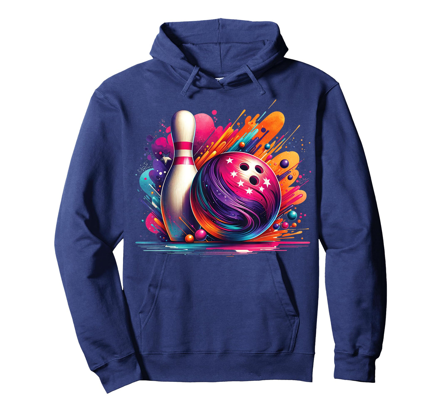 Colorful Bowling Game Day Cute Bowling Colorsplash Ball T-Shirt