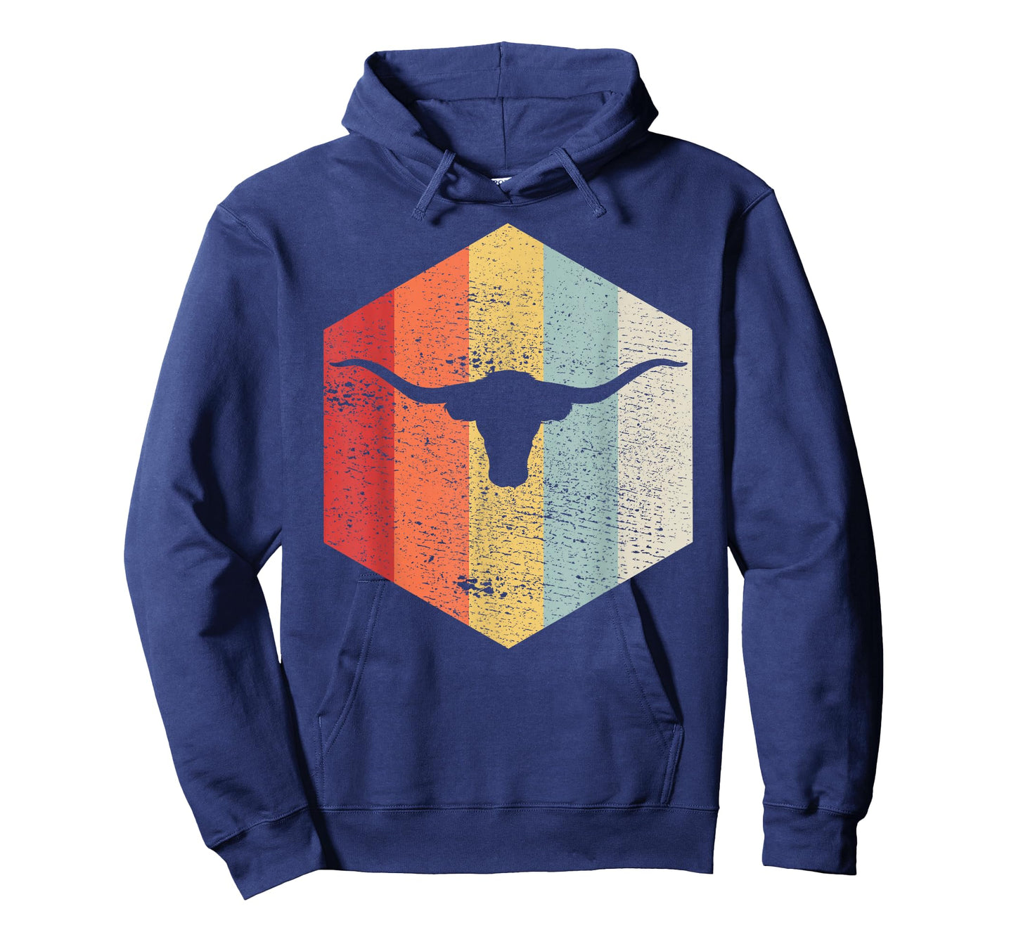 Vintage Retro Texas Bull Longhorns Distressed T-Shirt T-Shirt
