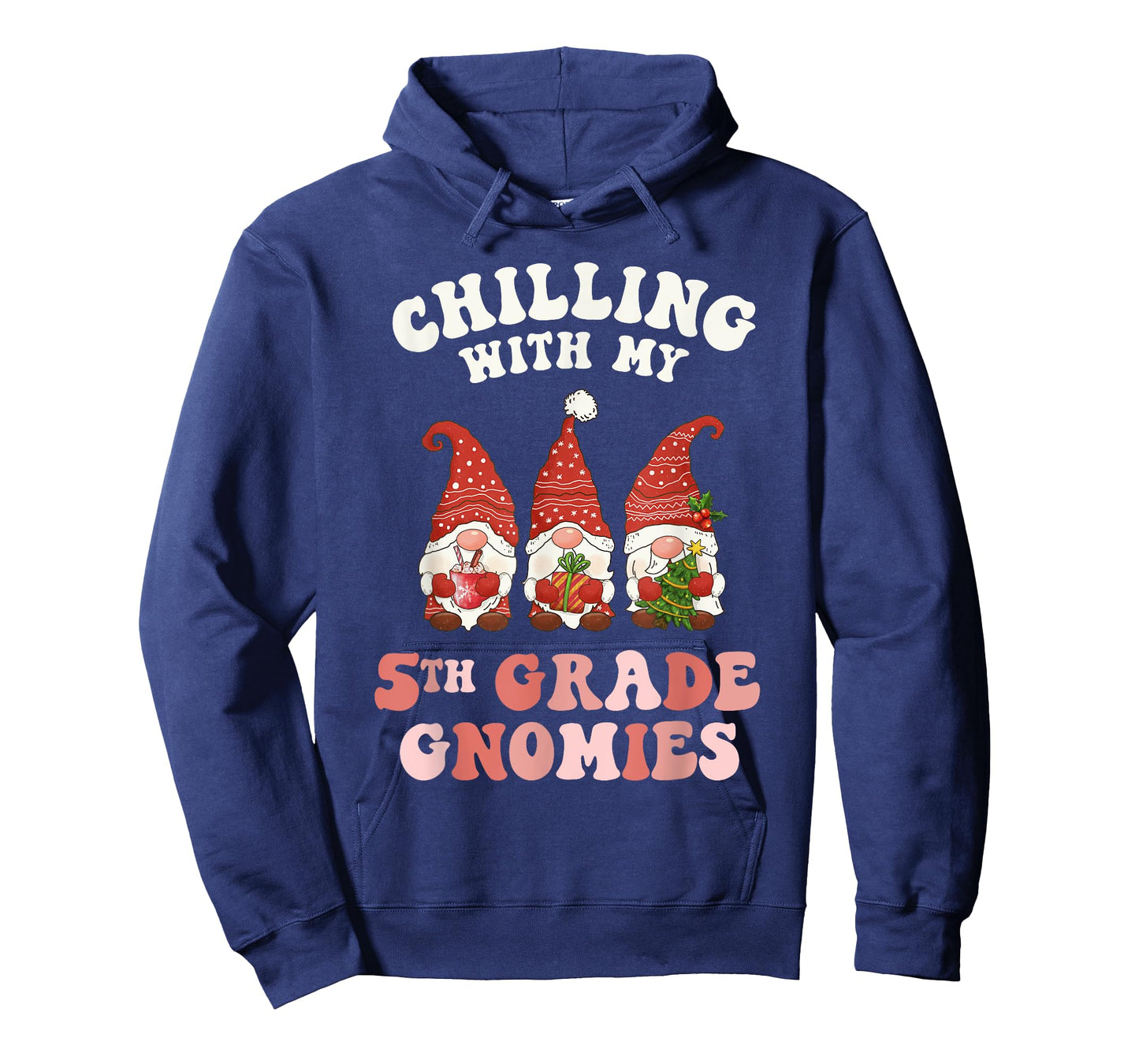 5th Grade Teacher Christmas Chilling With My Gnomies Fifth T-Shirt for Men Women Kids