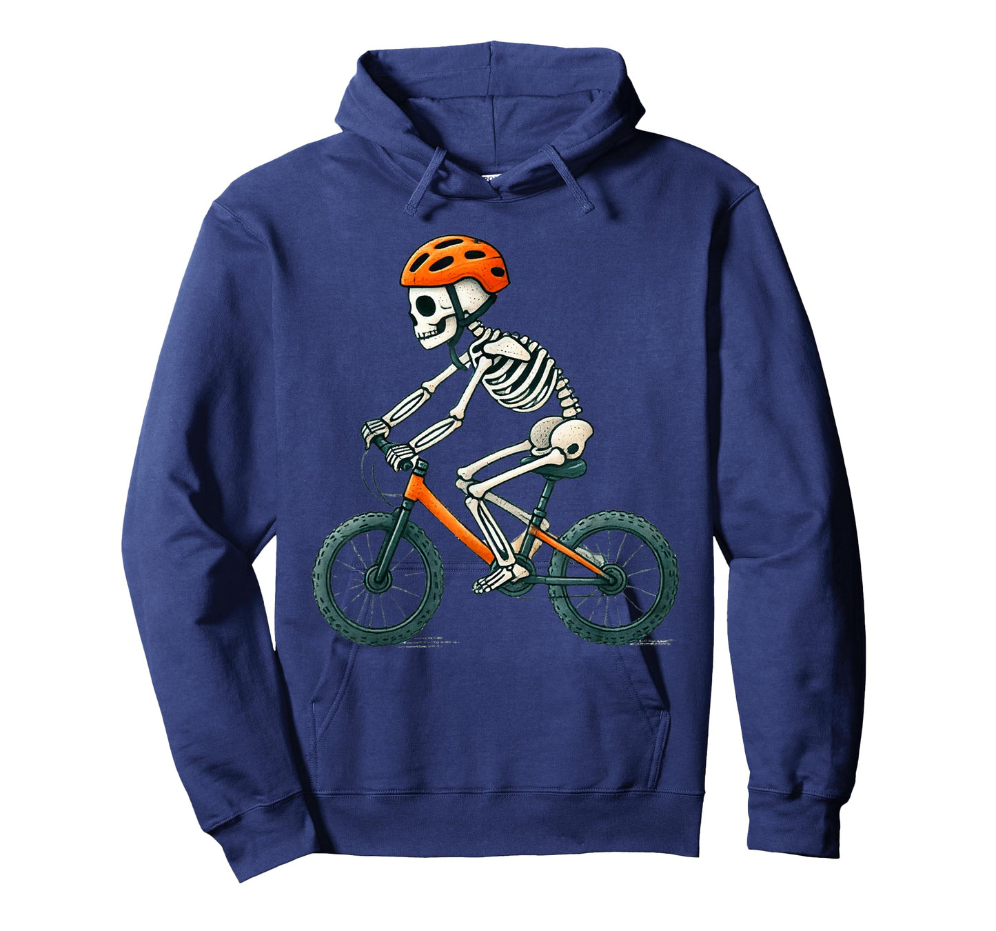 Skeleton Biking Cycling Halloween Funny Biker for Boys Kids T-Shirt