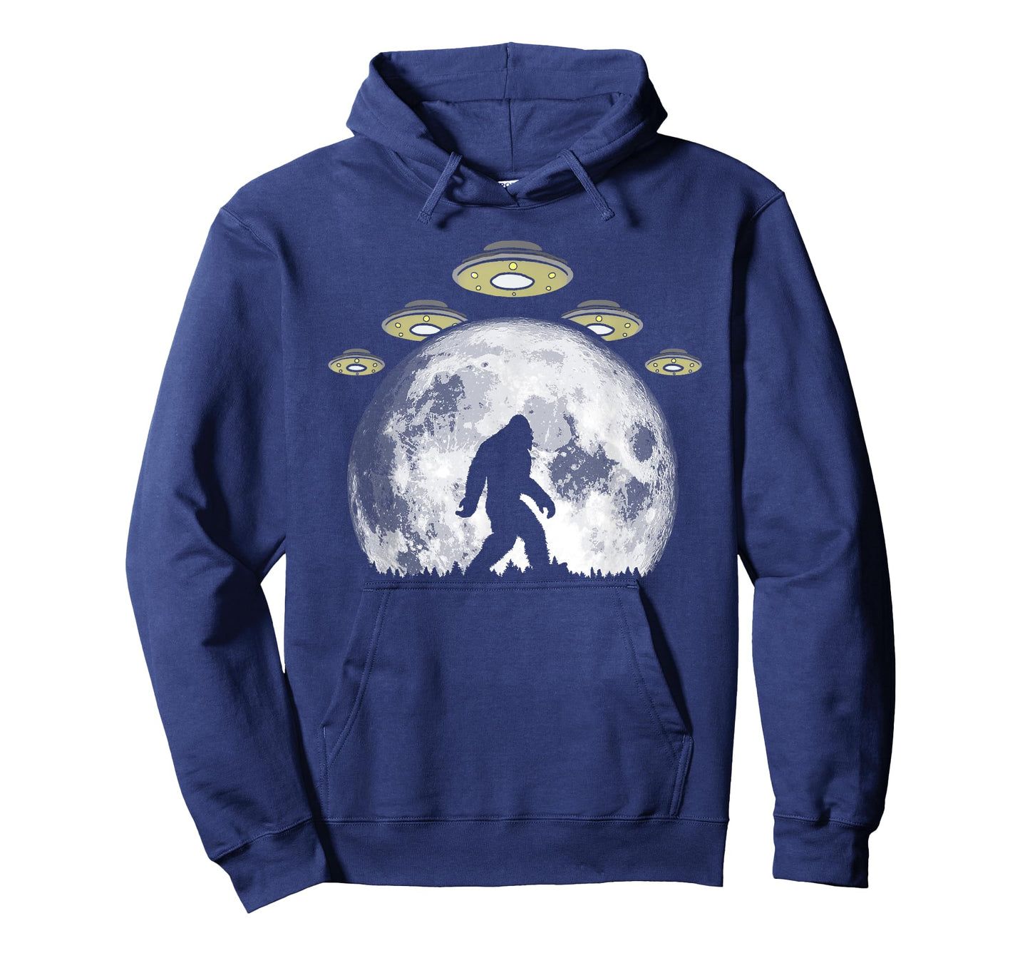 Bigfoot and UFO Armada & Full Moon T-Shirt