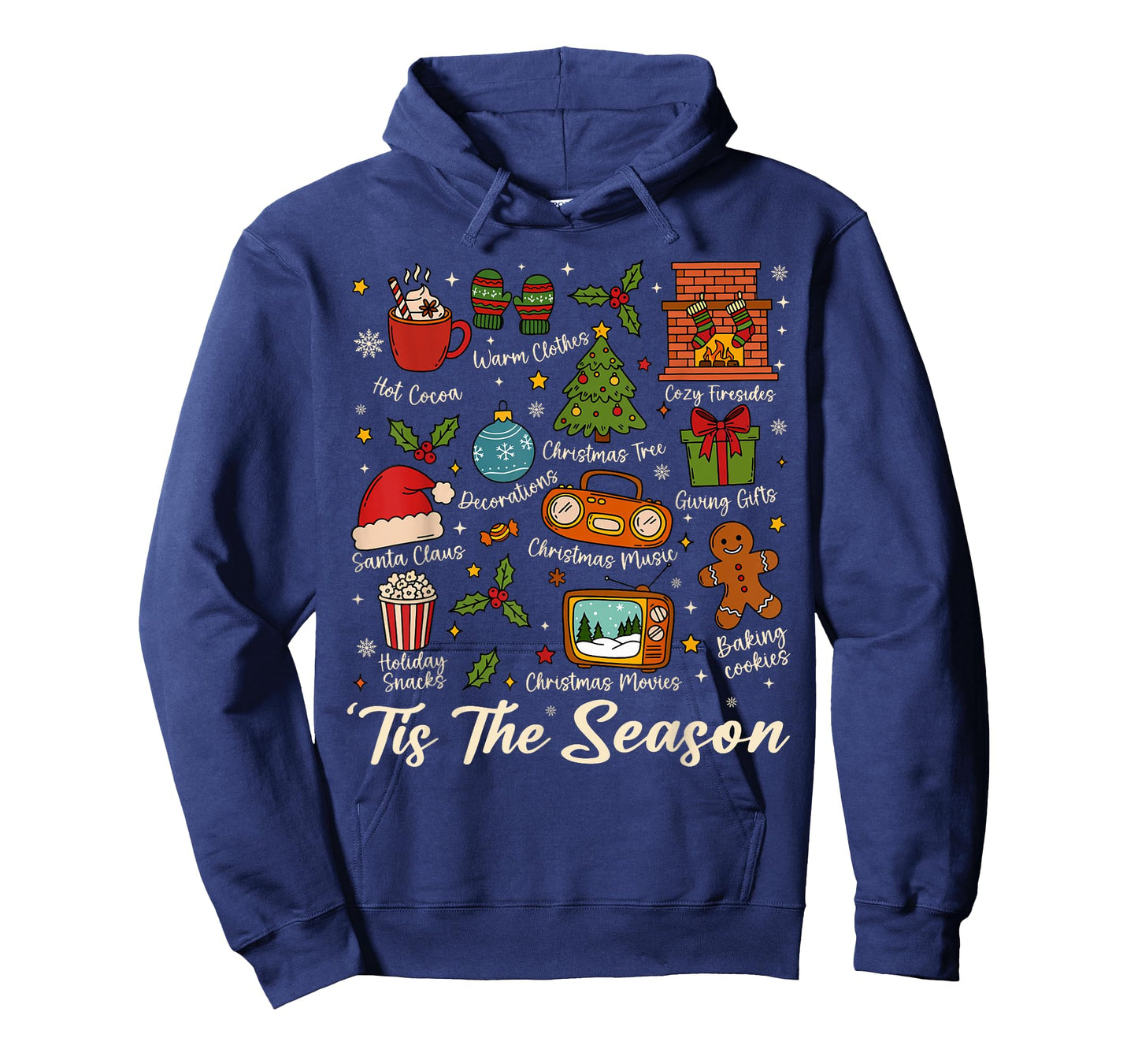 Retro Tis The Season Vintage Christmas Women Men Boys Youth T-Shirt