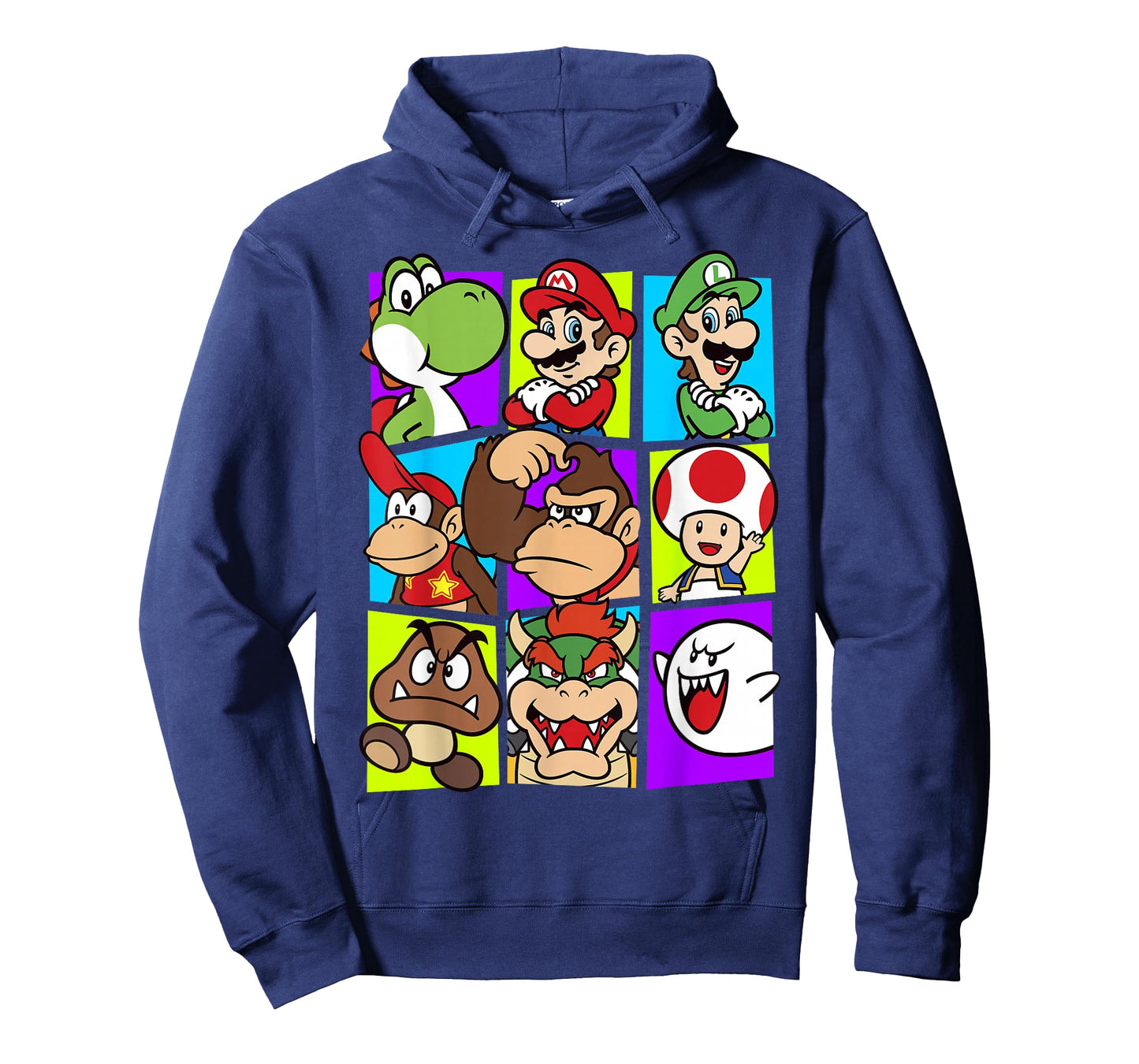 Super Mario Yoshi Luigi Bowser & Gang Box-Up Graphic T-Shirt T-Shirt