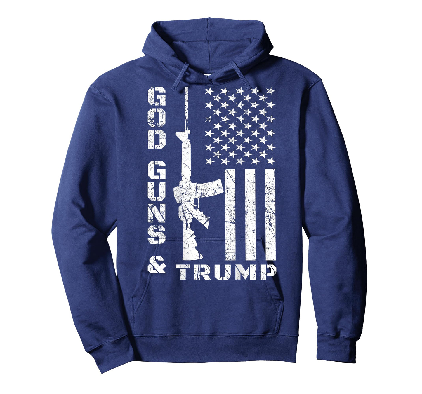 God Guns And Trump 2nd Amendment Flag AR15 (BACK) T-Shirt