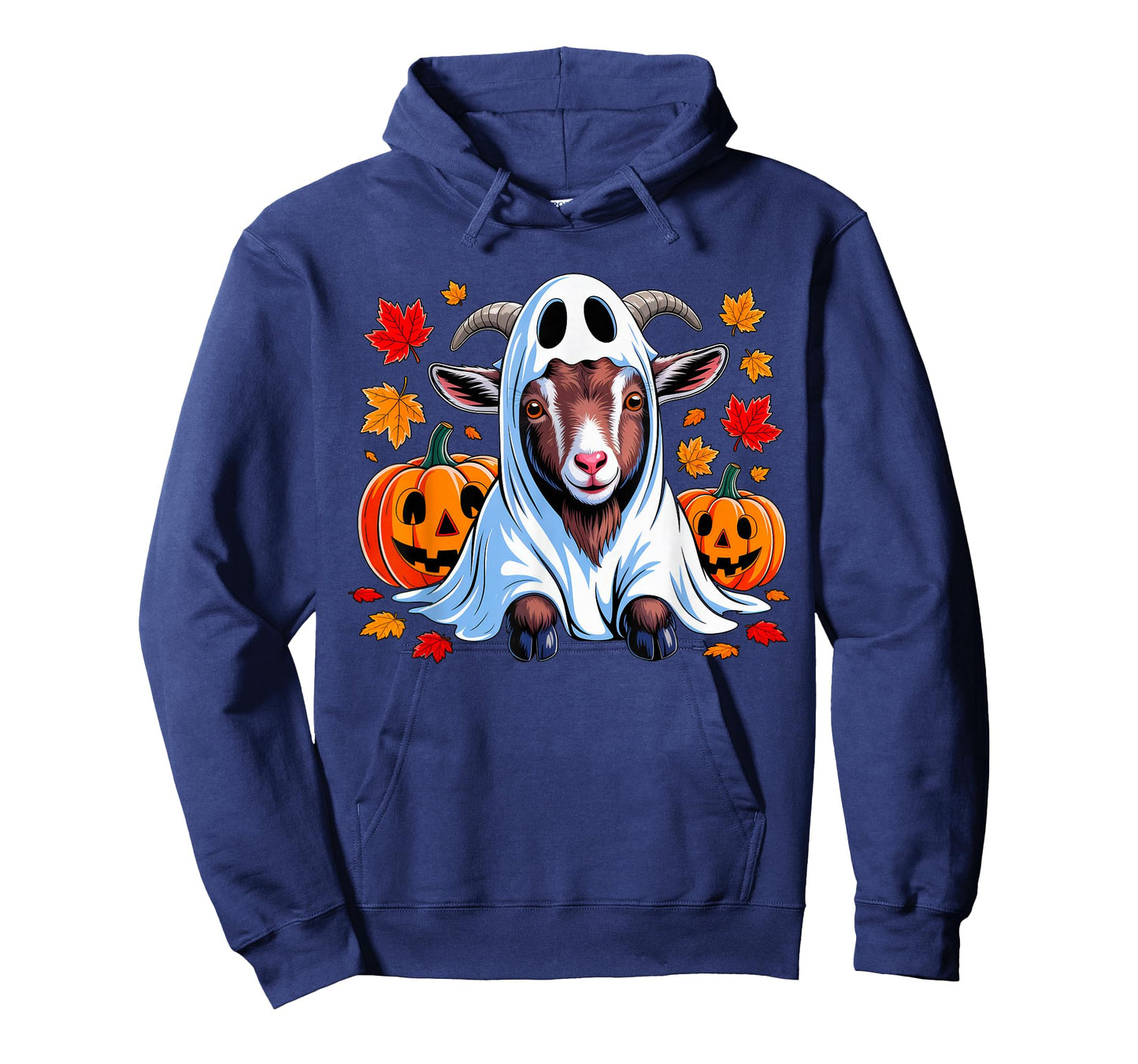 Funny Halloween Goat Ghost Spooky Pumpkin Fall Goat Lover T-Shirt