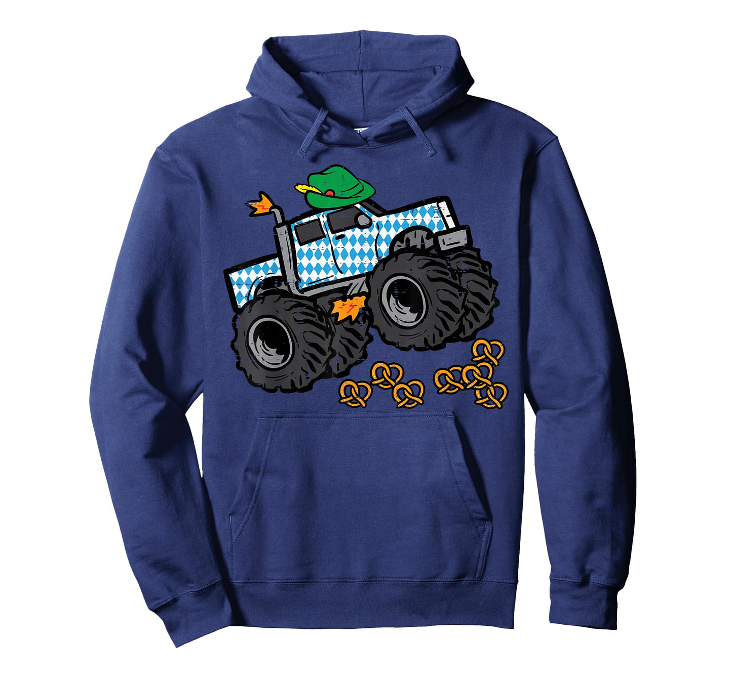 Oktoberfest Monster Truck Pretzels German Toddler Boys Kids T-Shirt