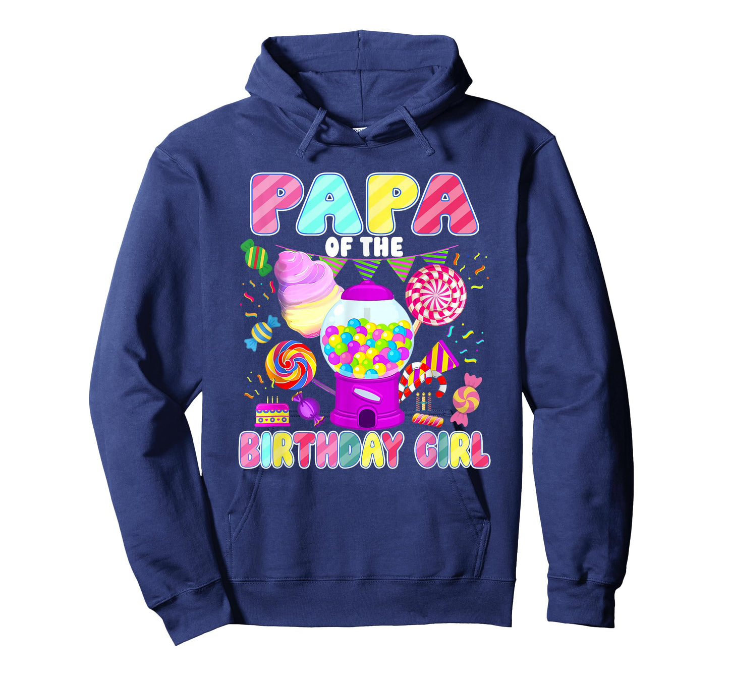Papa of The Birthday Girl Candyland Matching Family T-Shirt