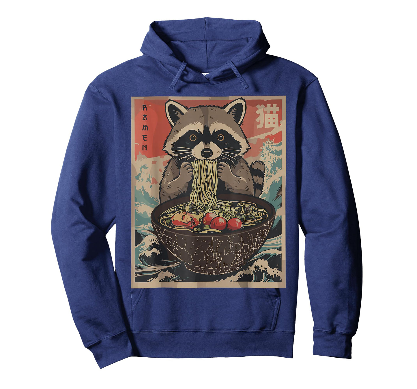 Ramen Japanese Graphic Tees Raccoon Anime Shirts for Men T-Shirt