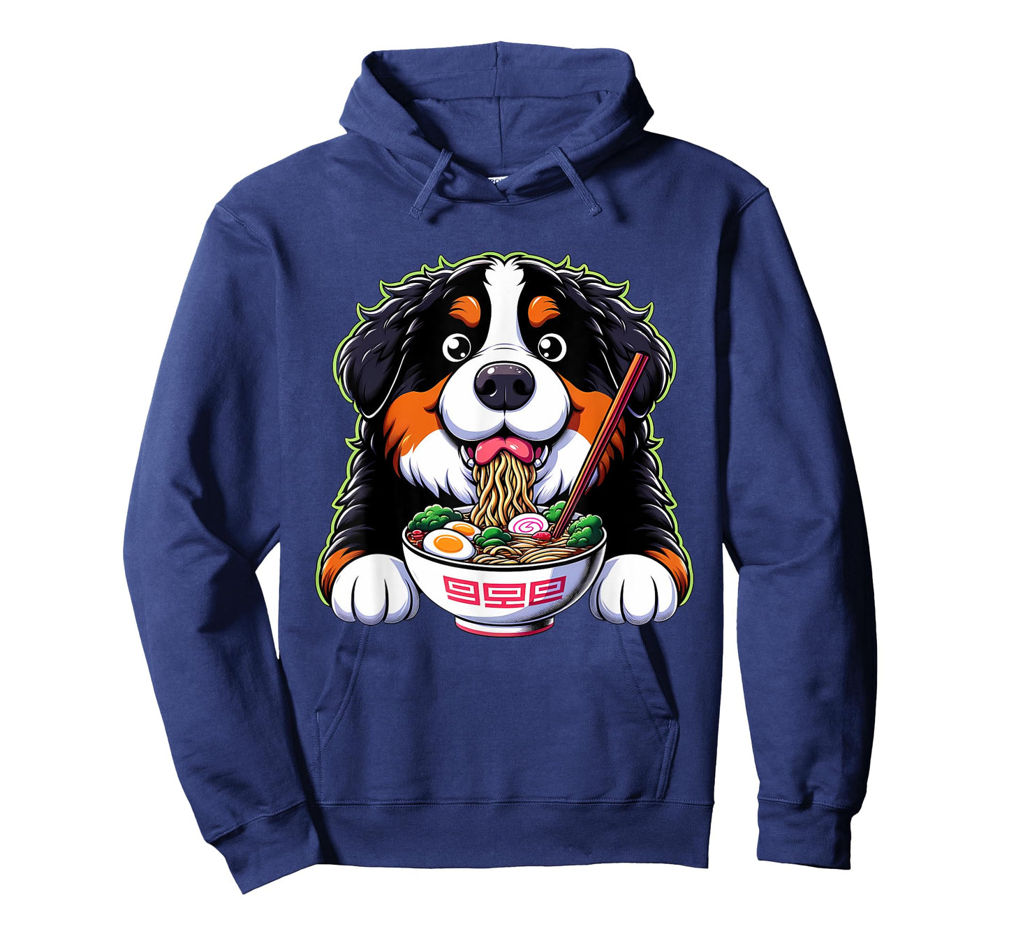 Kawaii Anime Bernese Mountain Dog Ramen T-Shirt