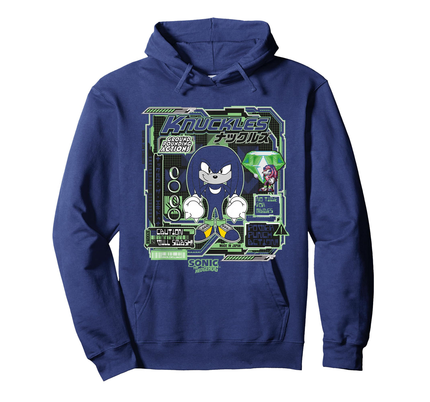 Sonic The Hedgehog Knuckles Vintage Kanji Poster T-Shirt