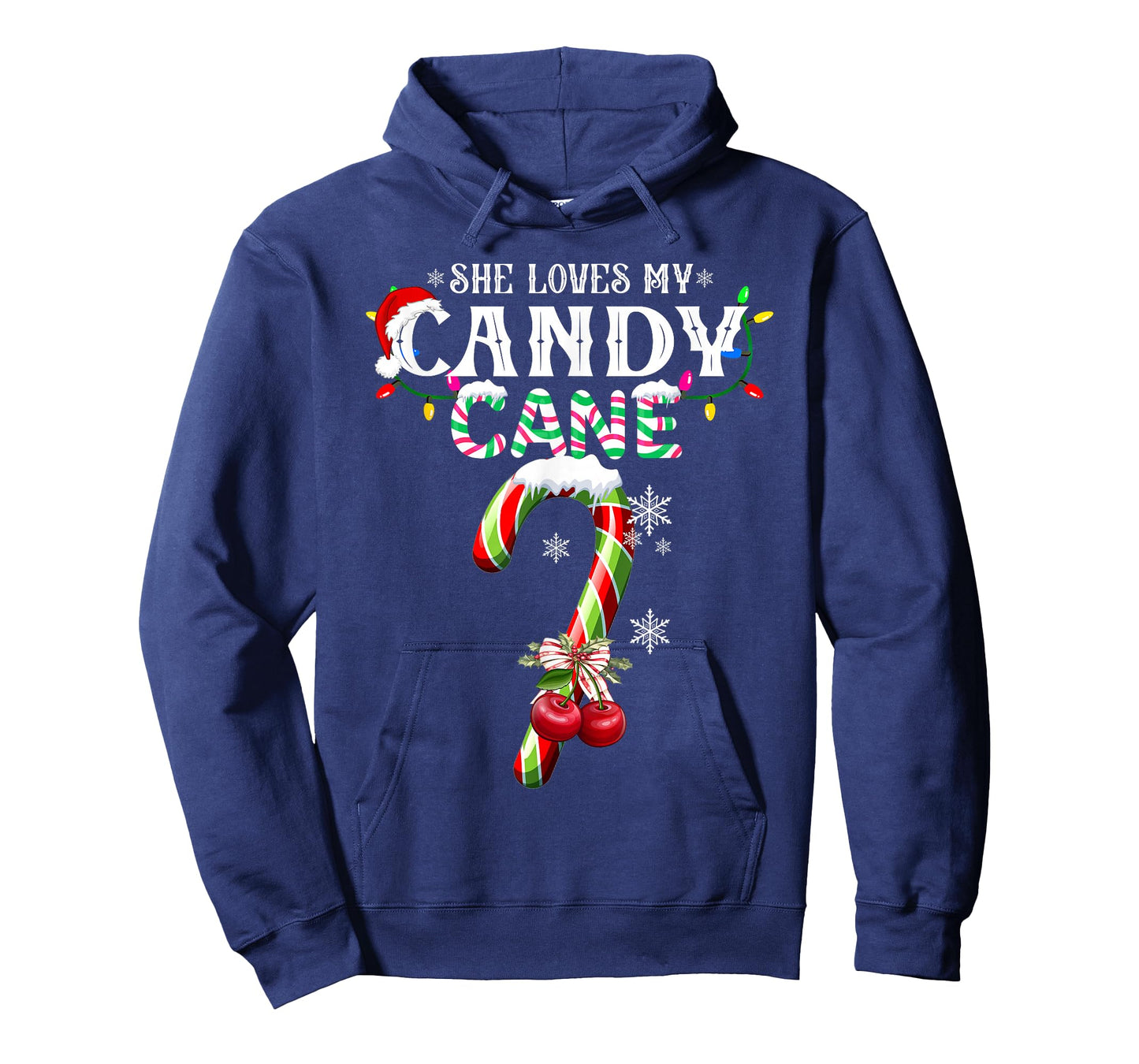 She Loves My Candy Cane I Like Her Peppermint Xmas Couples T-Shirt