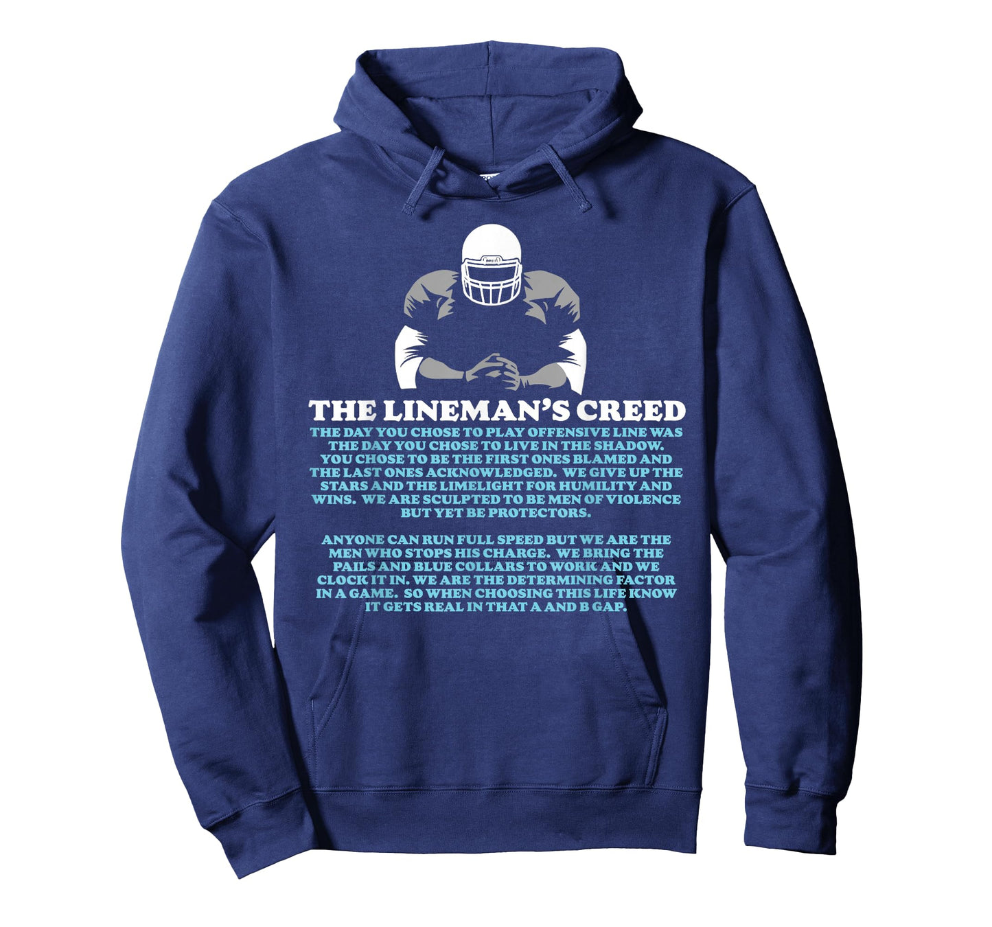 Offensive Lineman's Creed: Life in the Shadows O-Line T-Shirt