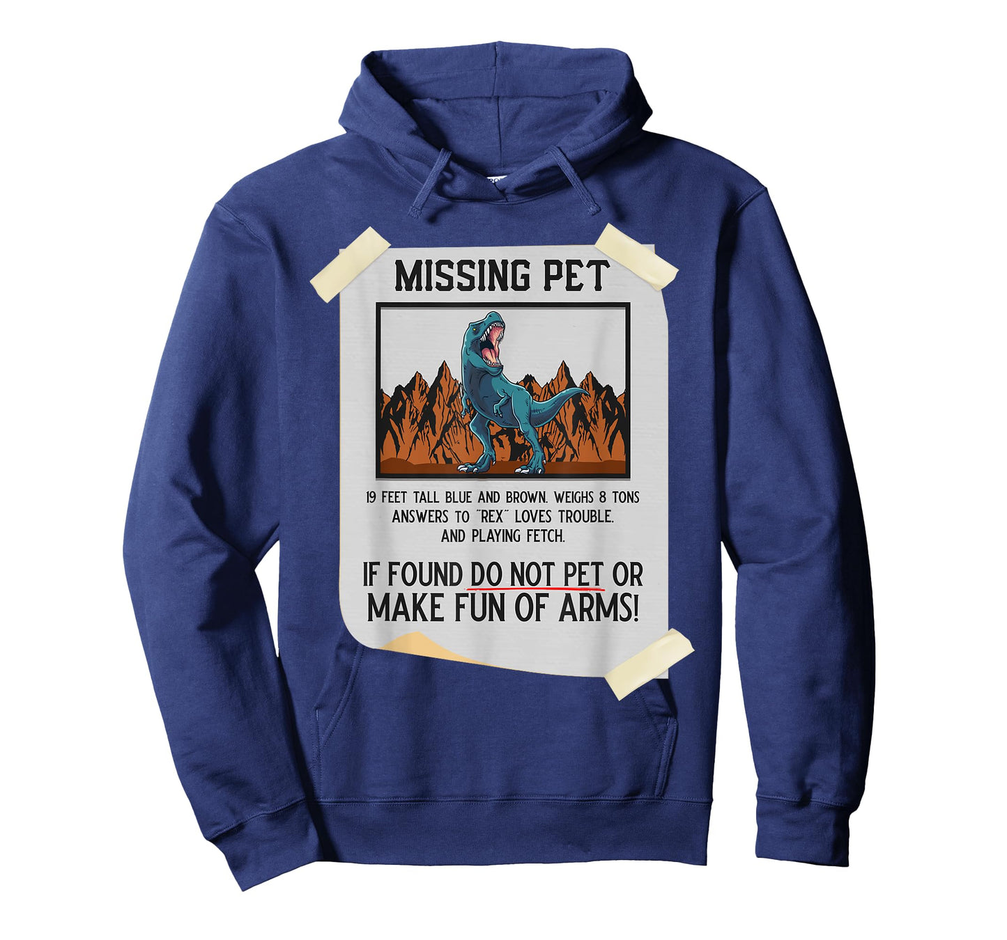 Missing Pet Dinosaur T Rex Lover Funny Halloween Costume T-Shirt Small
