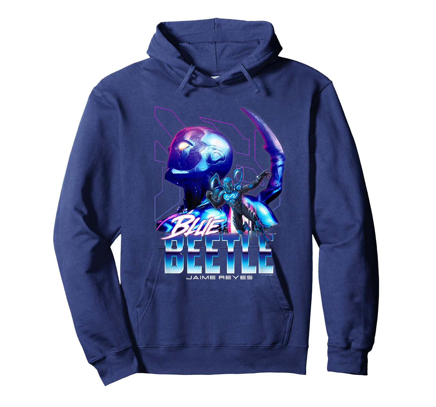 Blue Beetle Jaime Reyes Heroic Neon Outlines Portrait T-Shirt