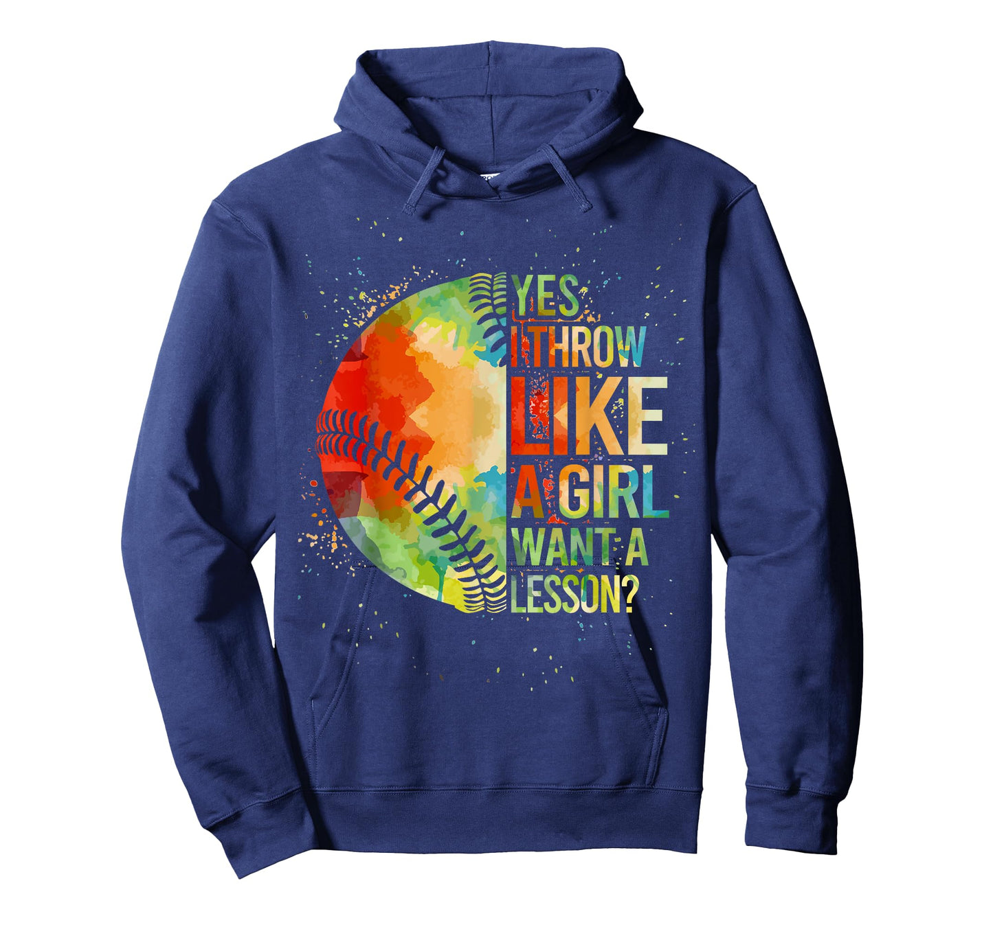 Softball-Shirt Yes I Throw Like a Girl Funny Mom Teen Women T-Shirt