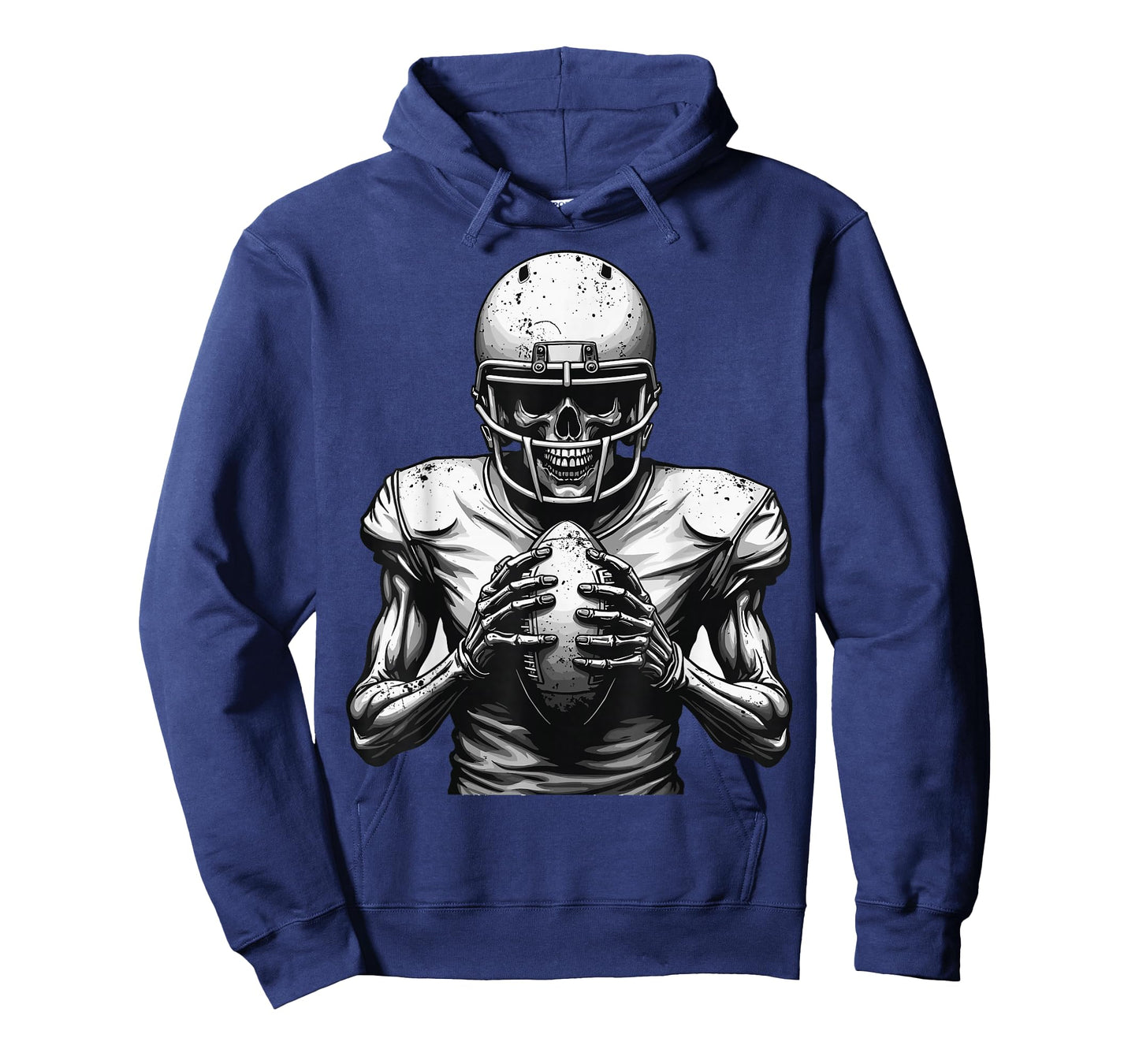 Halloween Skeleton Football Player Spooky Sports Graphic T-Shirt