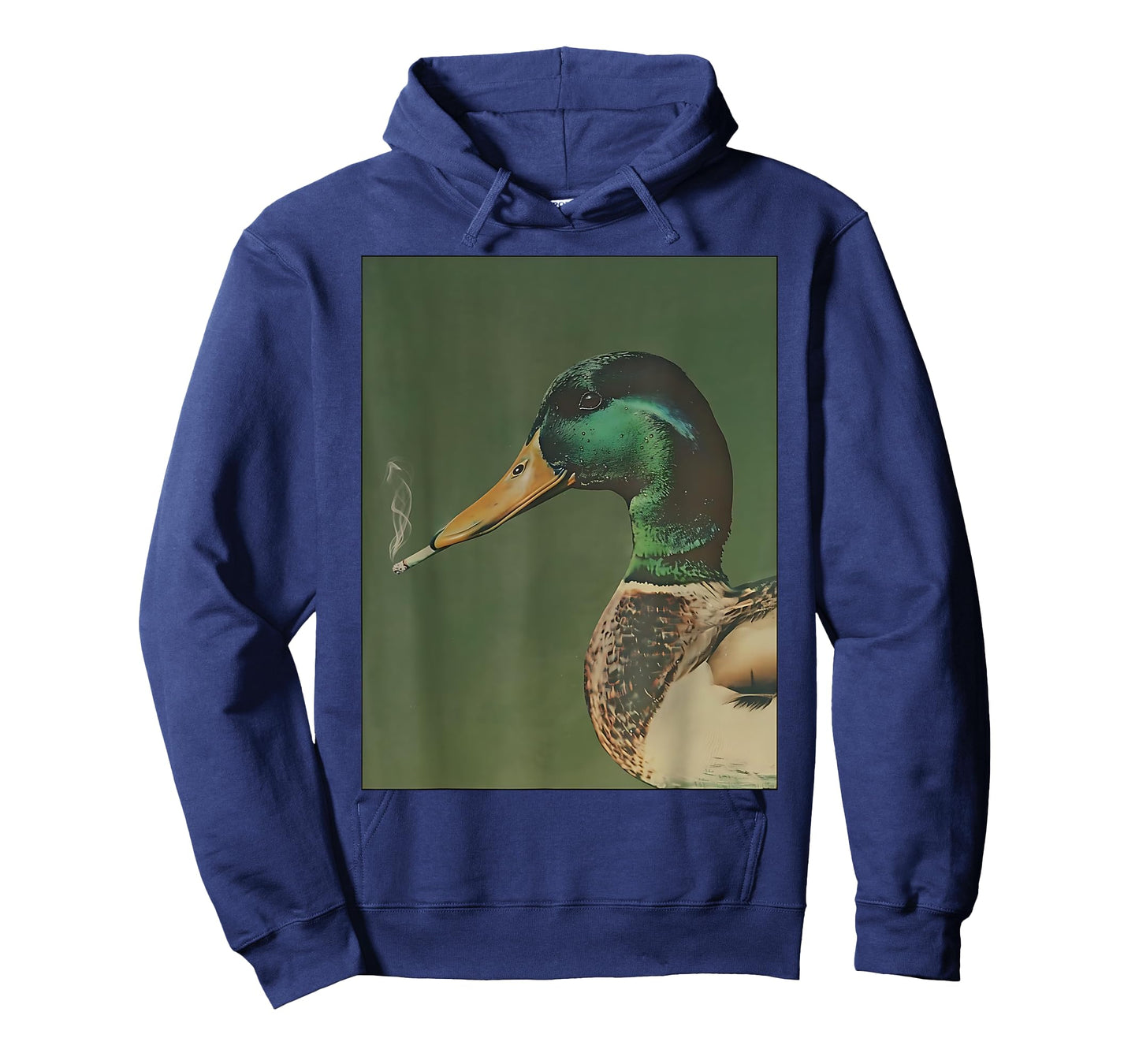 Mallard Duck Smoking a Cigarette Vintage Funny Duck Hunting T-Shirt