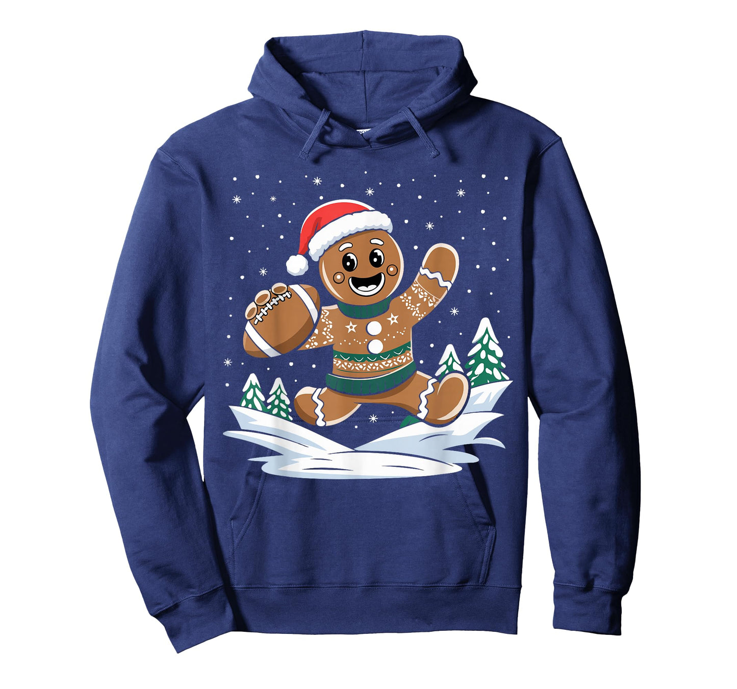 Gingerbread Man Football Ugly Christmas Pajamas Costume T-Shirt