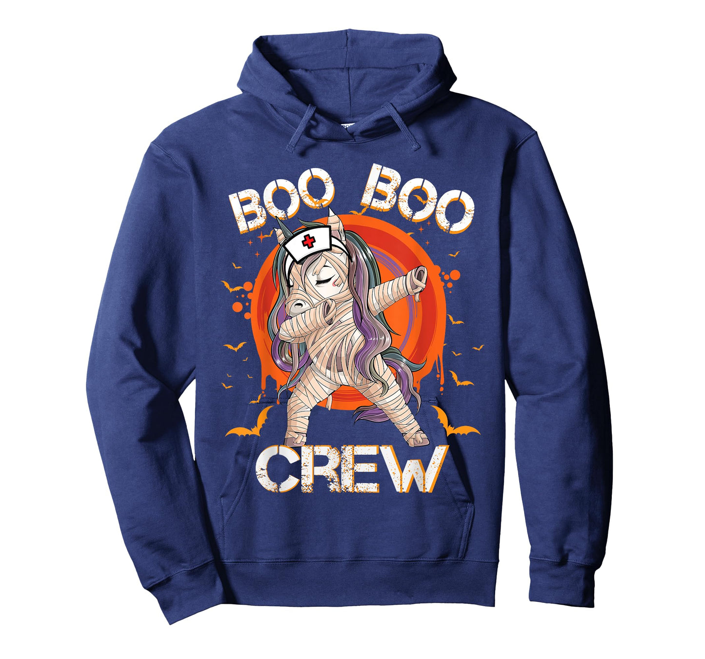 Boo Boo Crew Nurse Mummy Unicorn Halloween Custome Nursing T-Shirt
