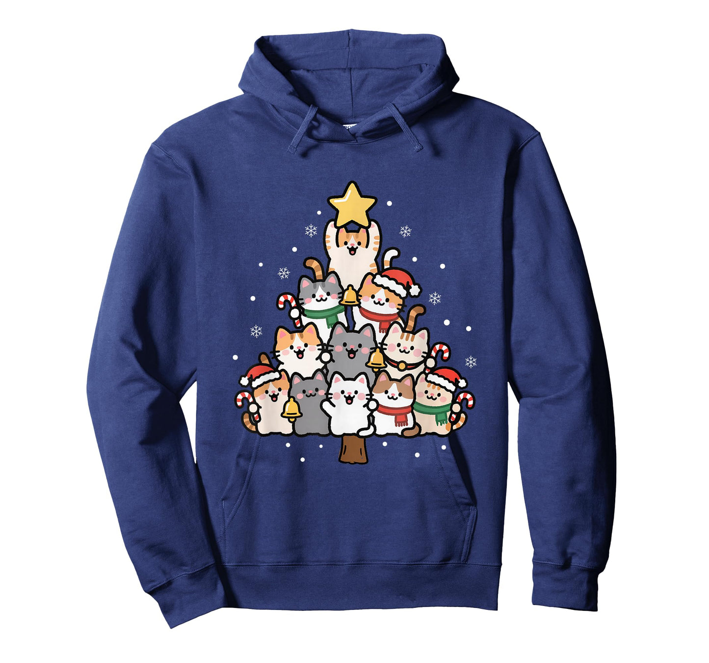 Christmas Tree Cats Meowy Catmas Xmas Cat Mom Animal Lovers T-Shirt