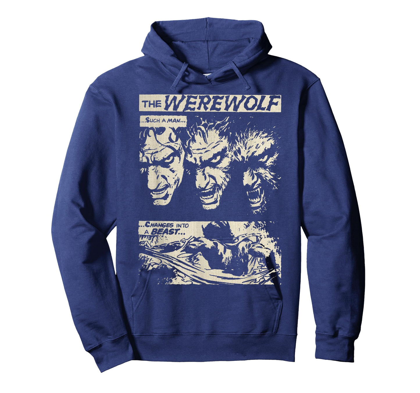 Classic Horror Movie Monster Horror Comic Werewolf Man Wolf T-Shirt