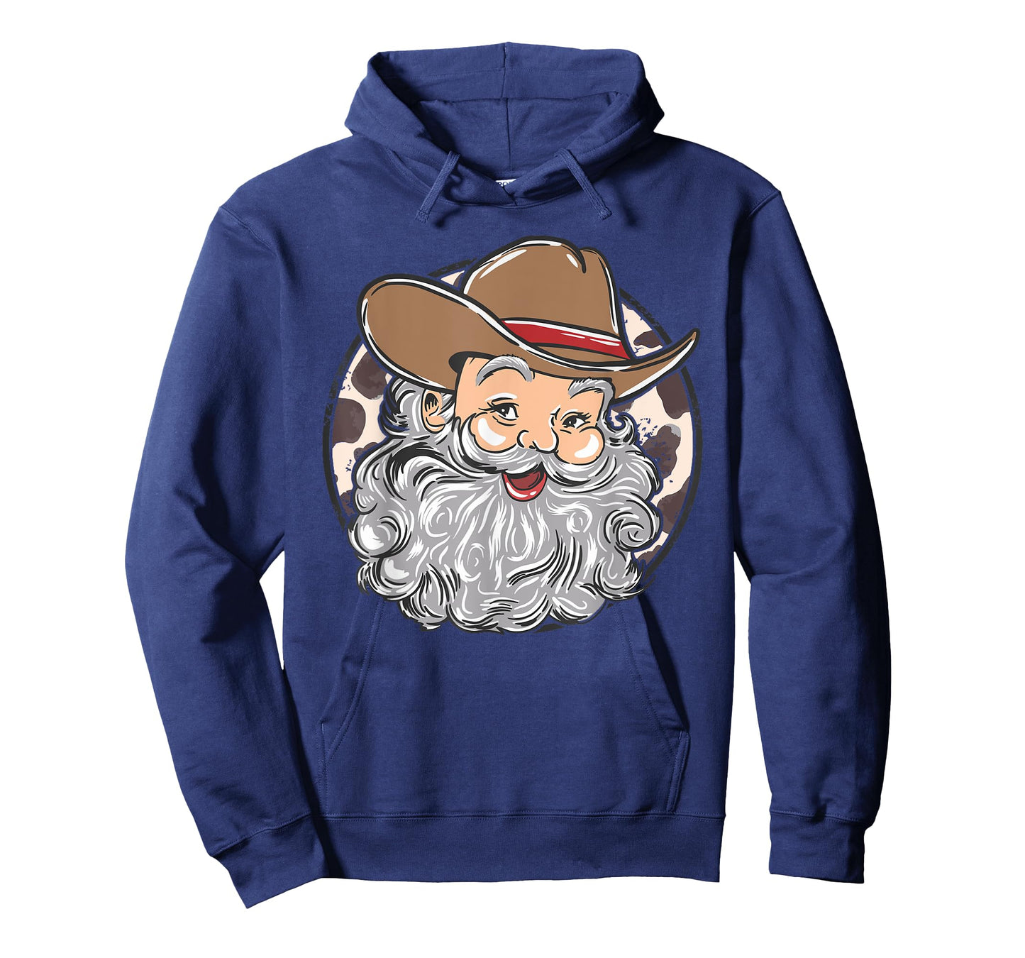 Western Cowboy Santa Christmas Cowboy Groovy Retro Xmas T-Shirt