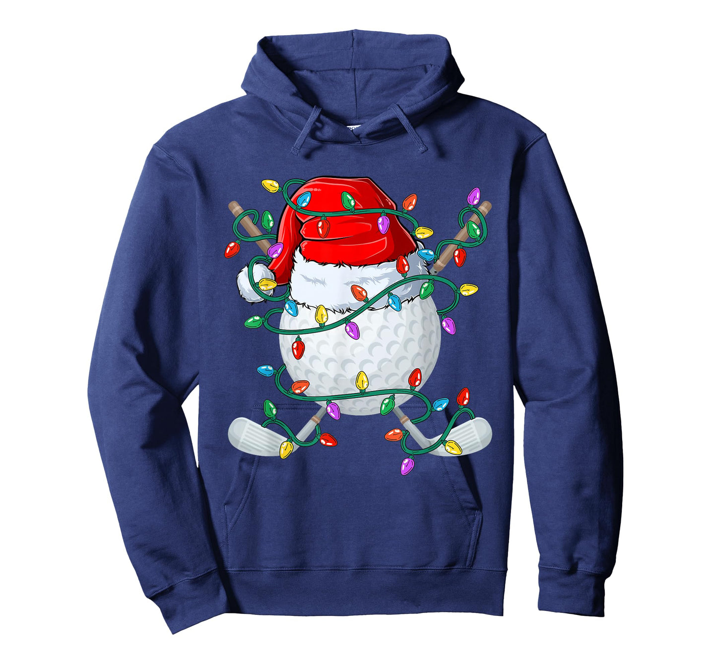 Christmas Golf Xmas Santa Sports Hat Golfer Golfing Funny T-Shirt