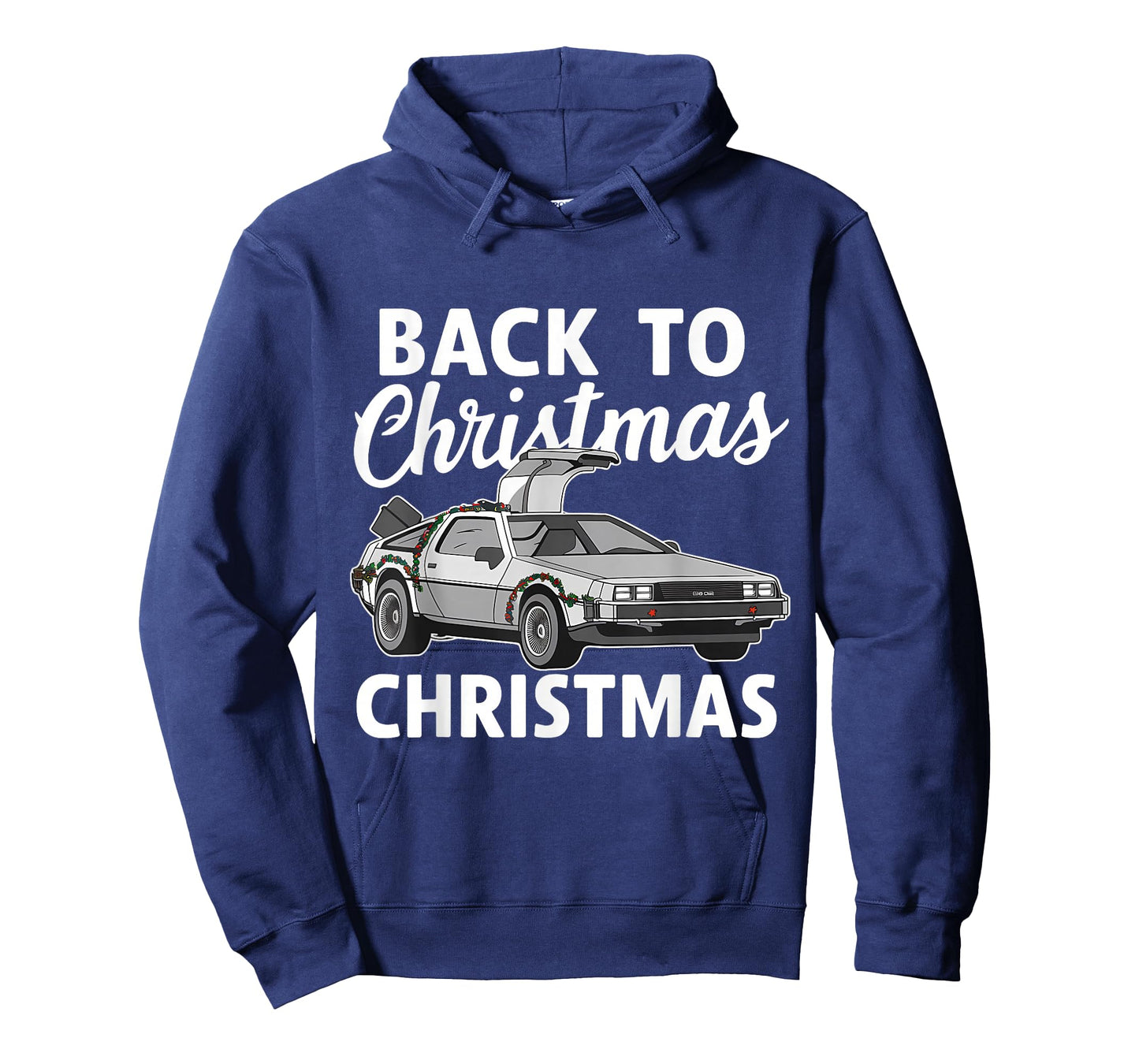 Back To Christmas Funny Time Travel Machine Car Doors Future T-Shirt