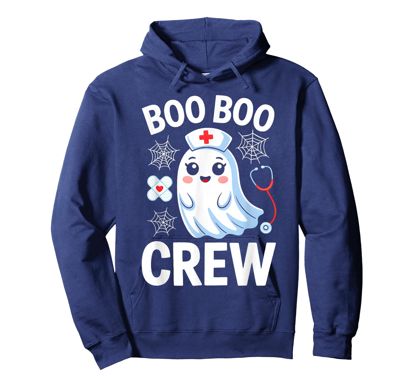 Boo Boo Crew Nurse Ghost Halloween Scrub Top Nursing Women T-Shirt