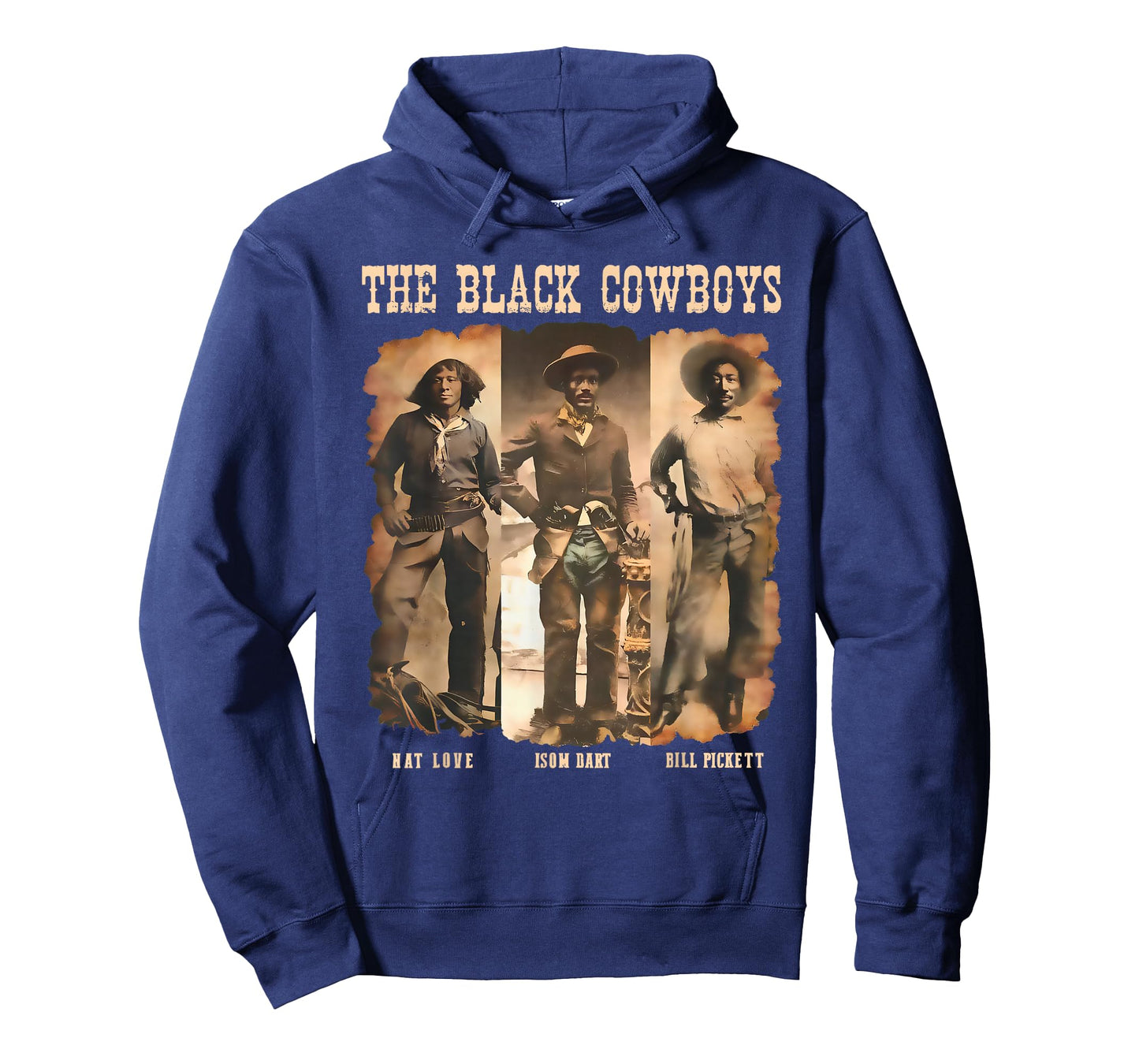 Black Cowboy Western Rodeo Melanin Black History Texas Men T-Shirt