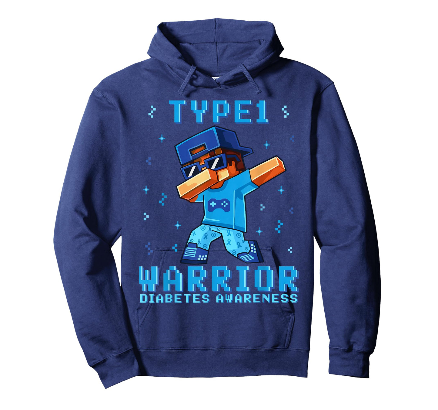 T1D Warrior Type 1 Diabetes Awareness Boys Kids Gamer T-Shirt