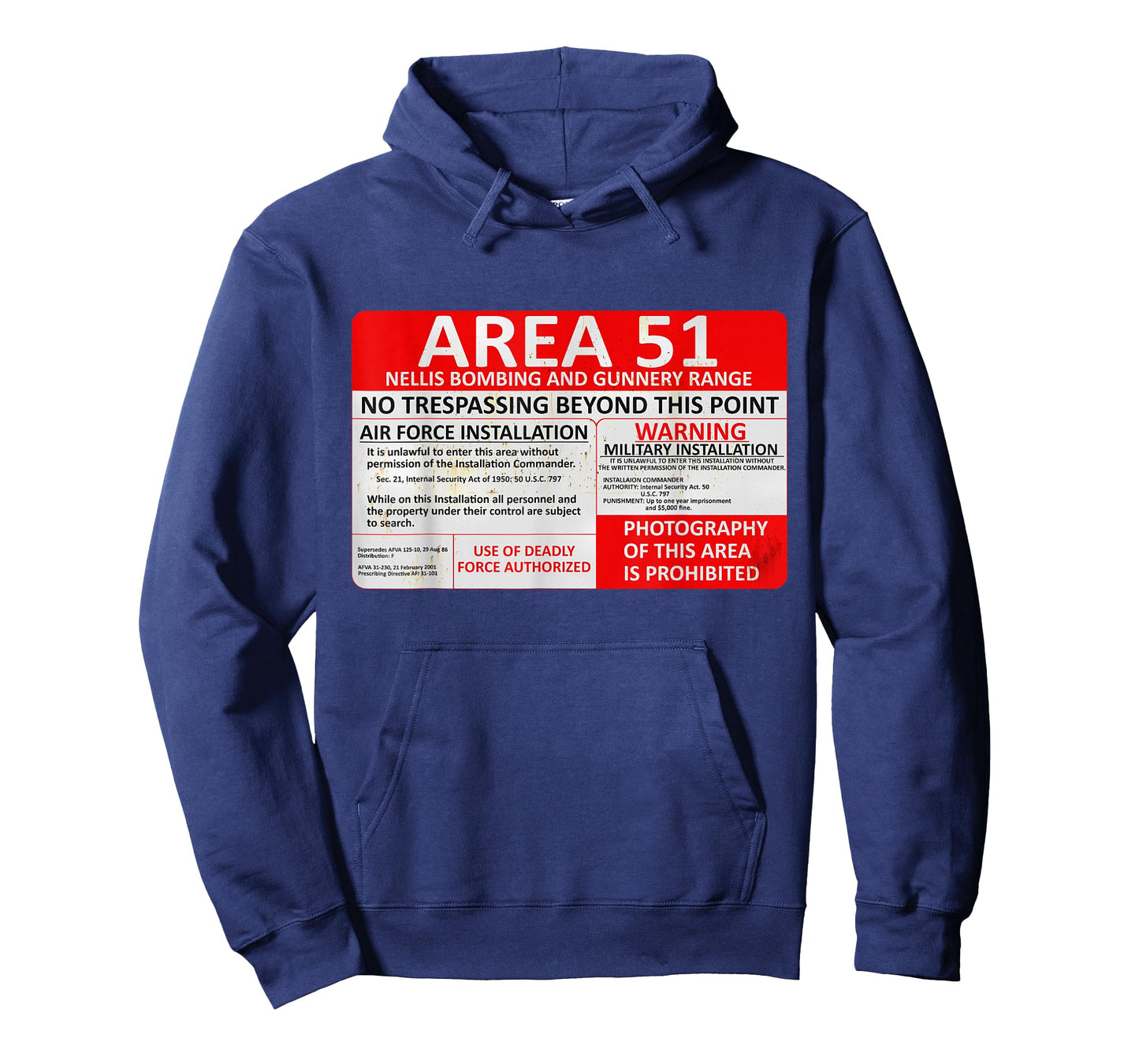 Area 51 No Trespassing Military Sign T-Shirt T-Shirt
