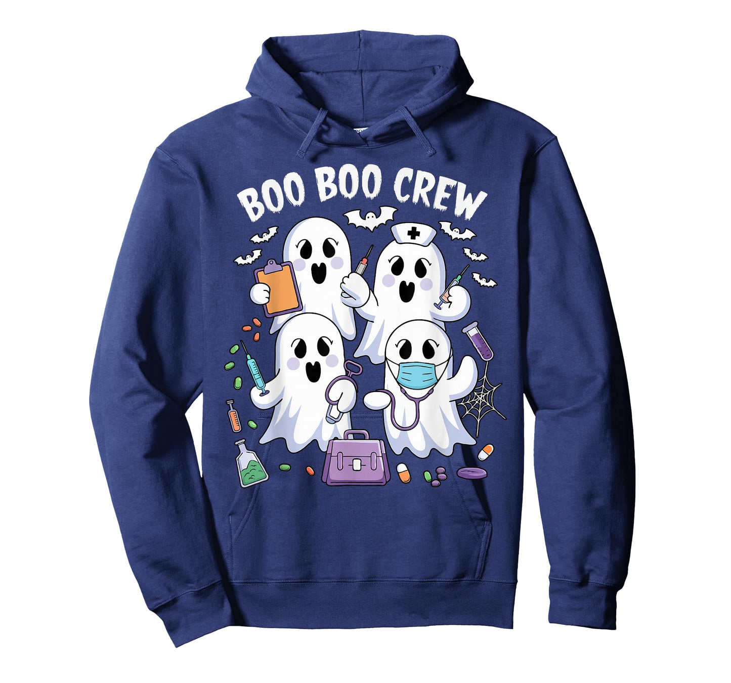 Boo boo Crew Nurse Halloween Funny Ghost Nurse Women T-Shirt