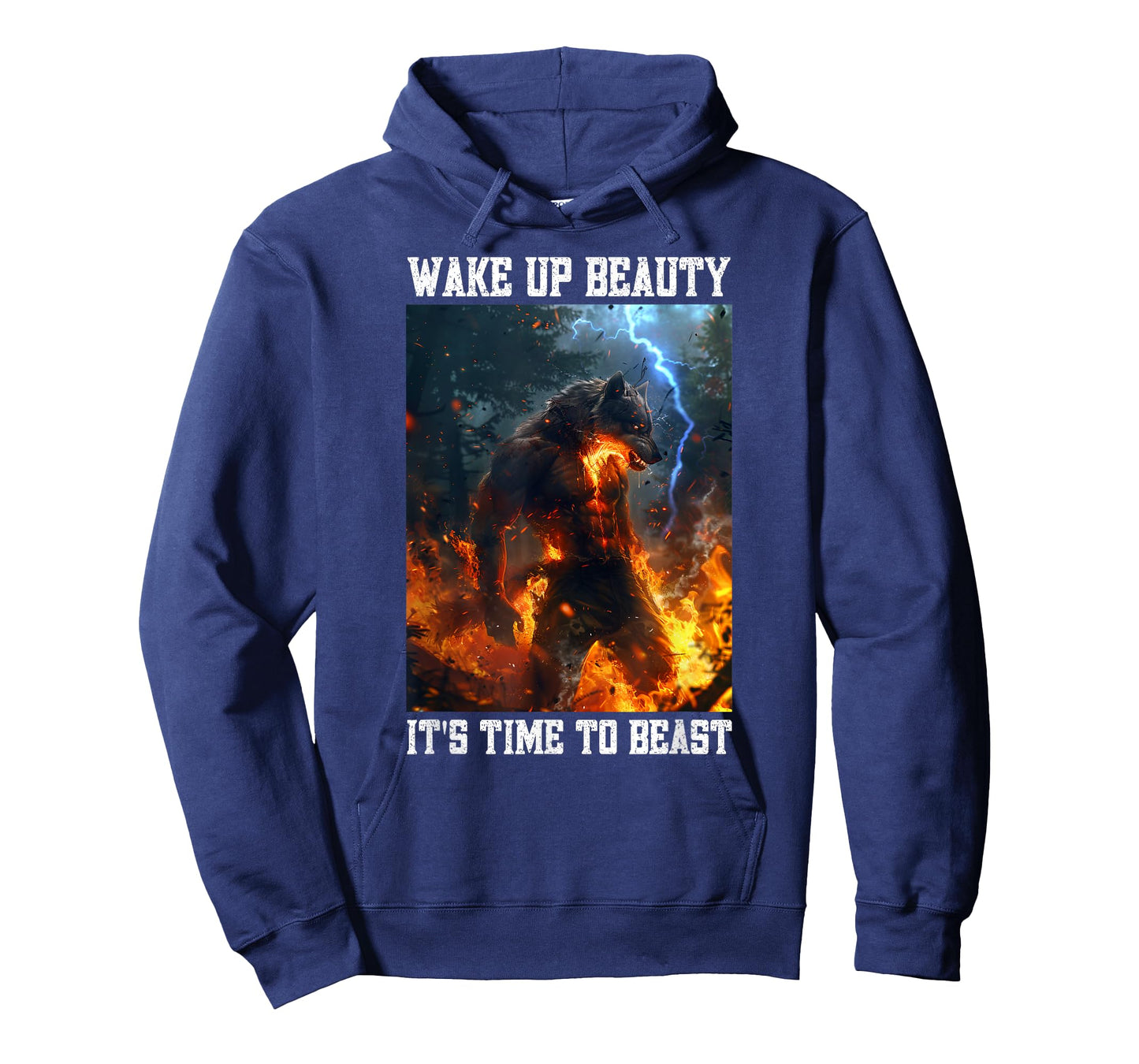 Cringe Wolf Wake Up Beauty Cringy Alpha Wolf Cringey T-Shirt