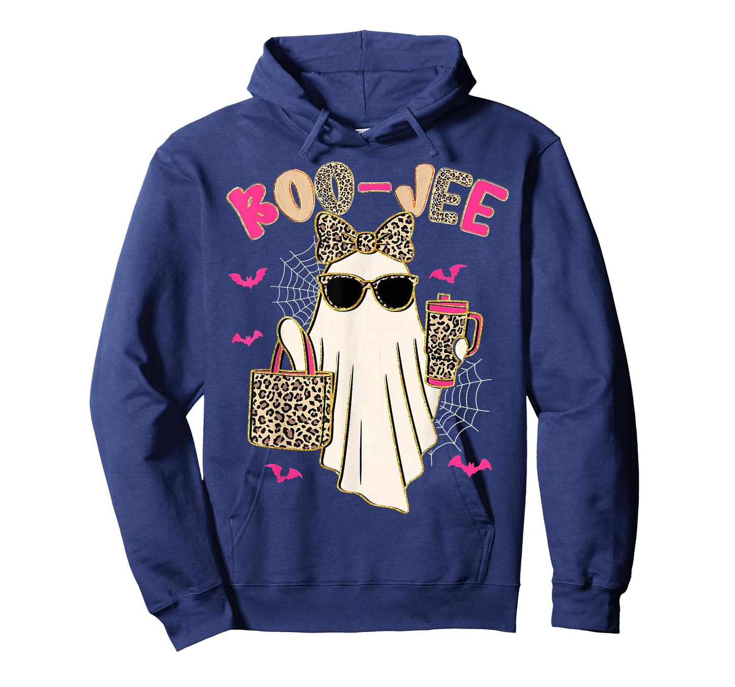 Coquette Leopard Ghost Coffee Boo JEE Halloween Boujee T-Shirt
