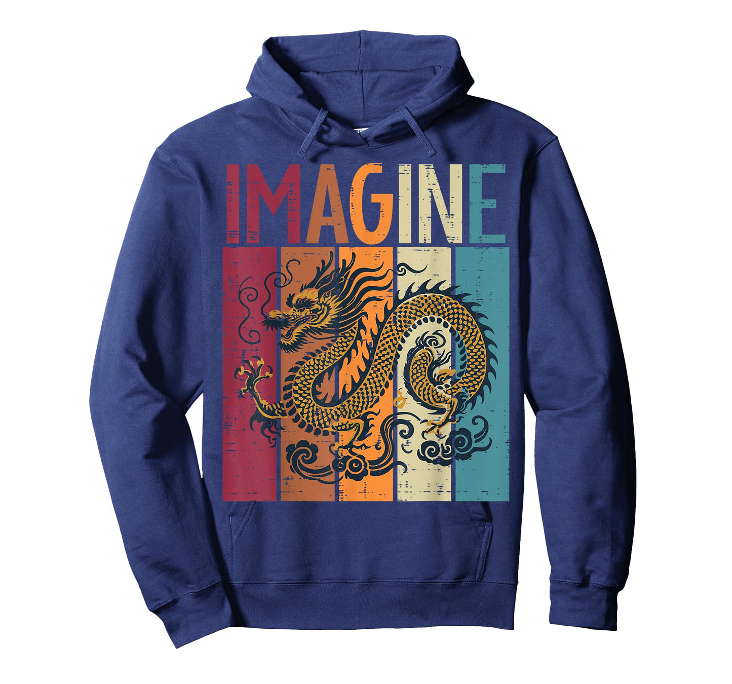 Japanese Dragon Imagine Retro Fantasy Mythical Men Women Kid T-Shirt