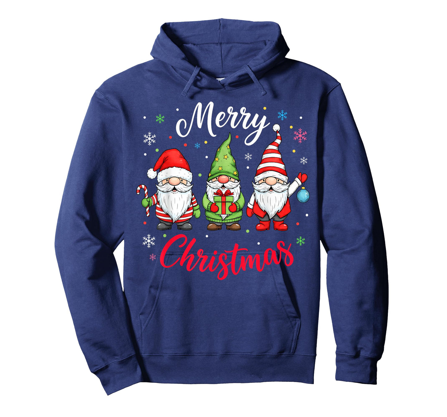 Funny Christmas Cute Gnome Santa Family Matching Pajamas T-Shirt